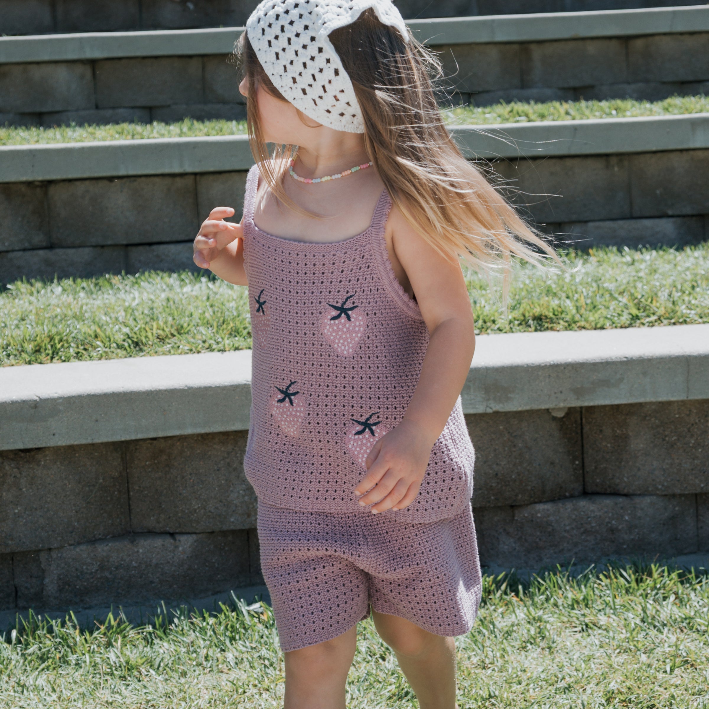Girl's Knit Short Set | Matilda