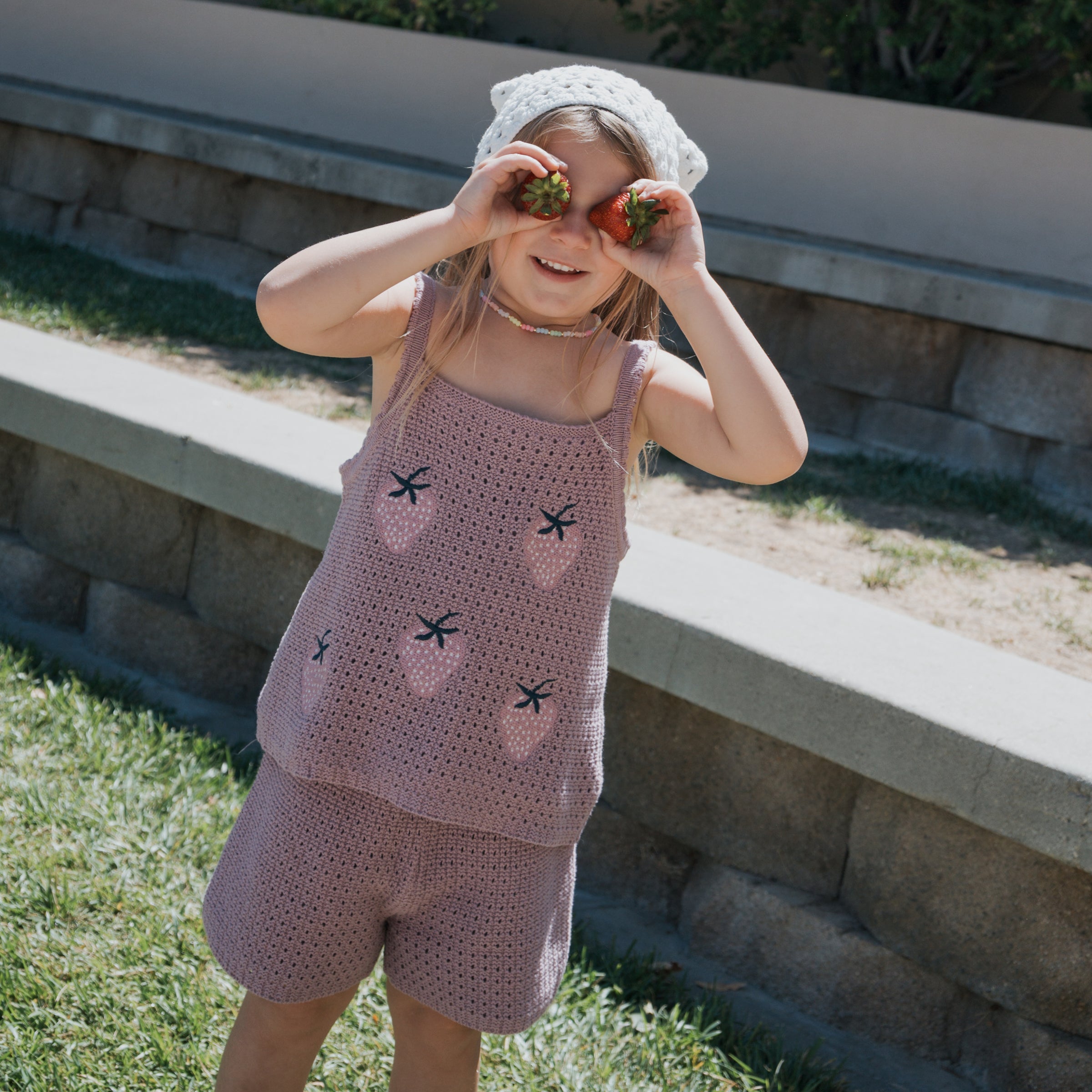 Girl's Knit Short Set | Matilda