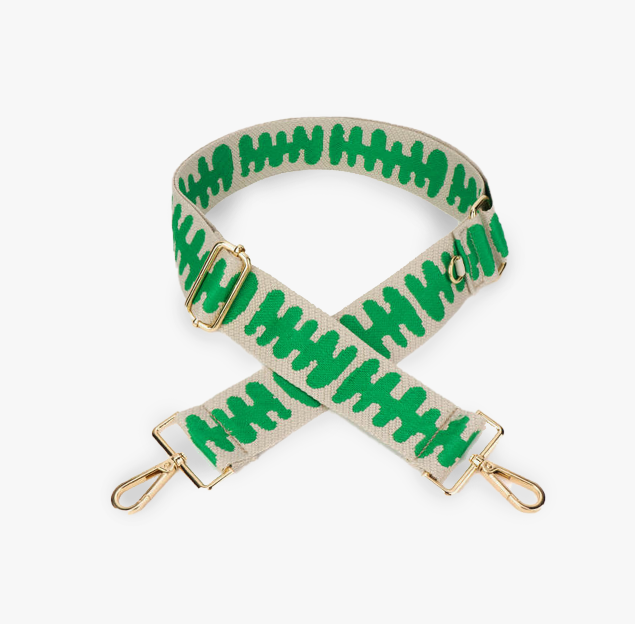 green wavy strap