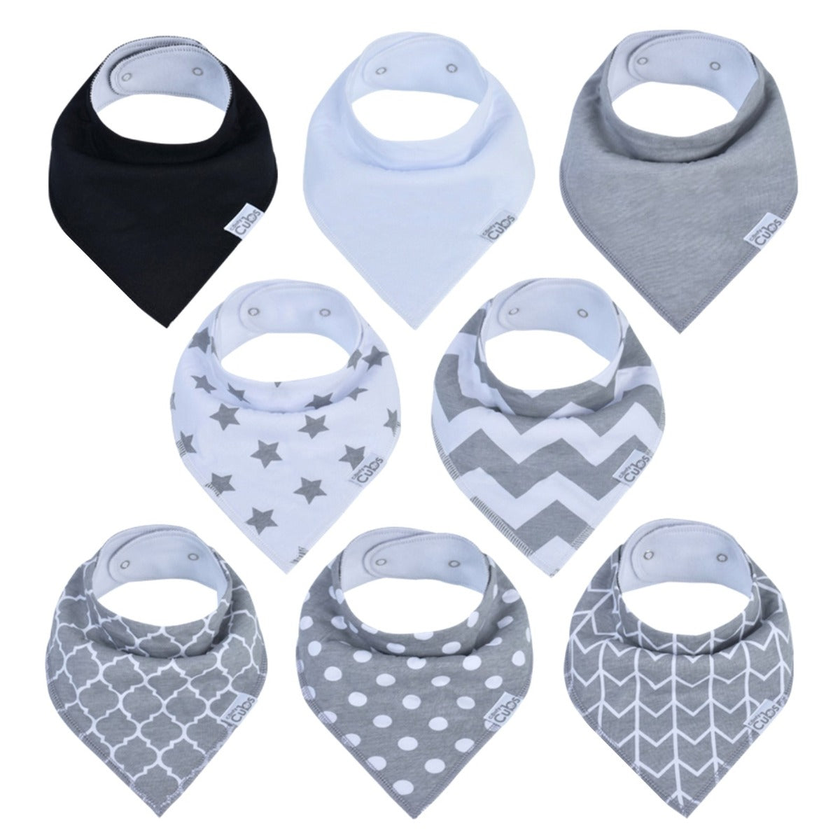 Bandana Bibs Gray