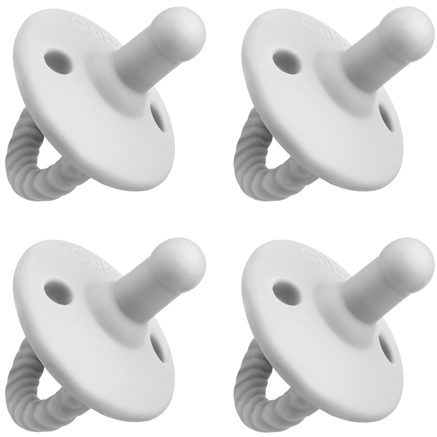 Pacifiers, 4 Pack by Comfy Cubs - Grey