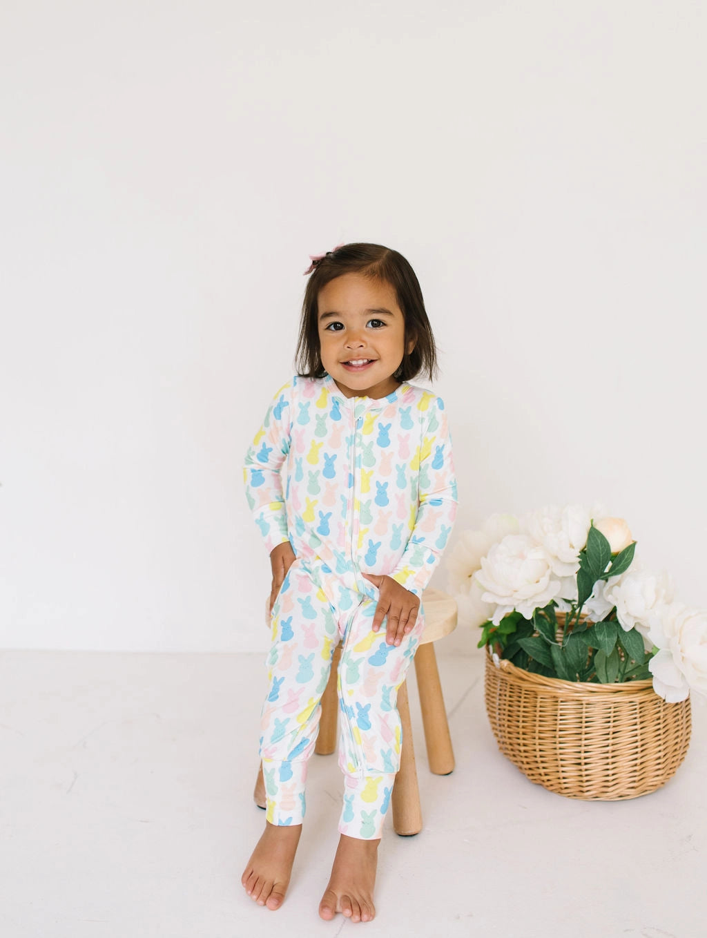 Zippy Bamboo Baby Pajama - Marshmallow Bunny