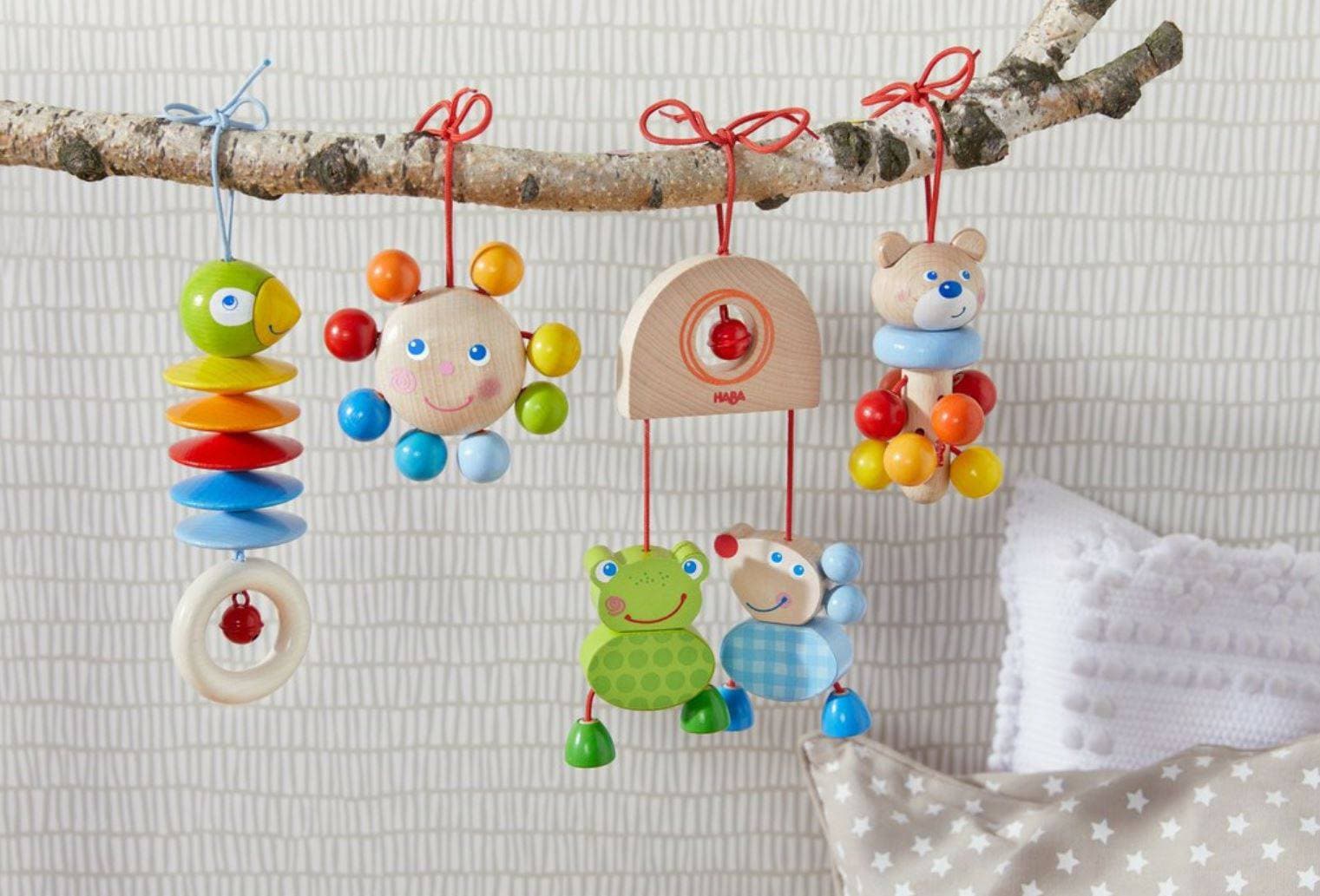 Dangling Figure Bear Stroller & Crib Toy