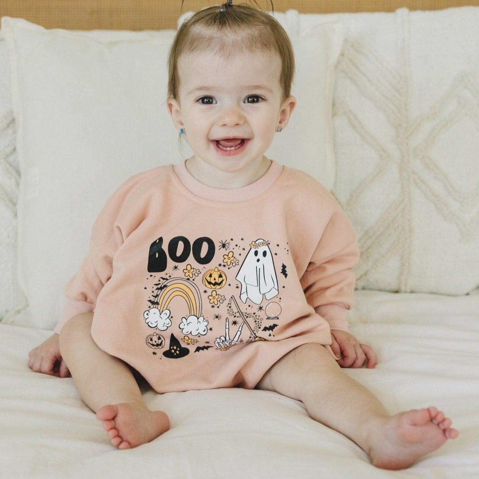 Halloween Sweatshirt Romper