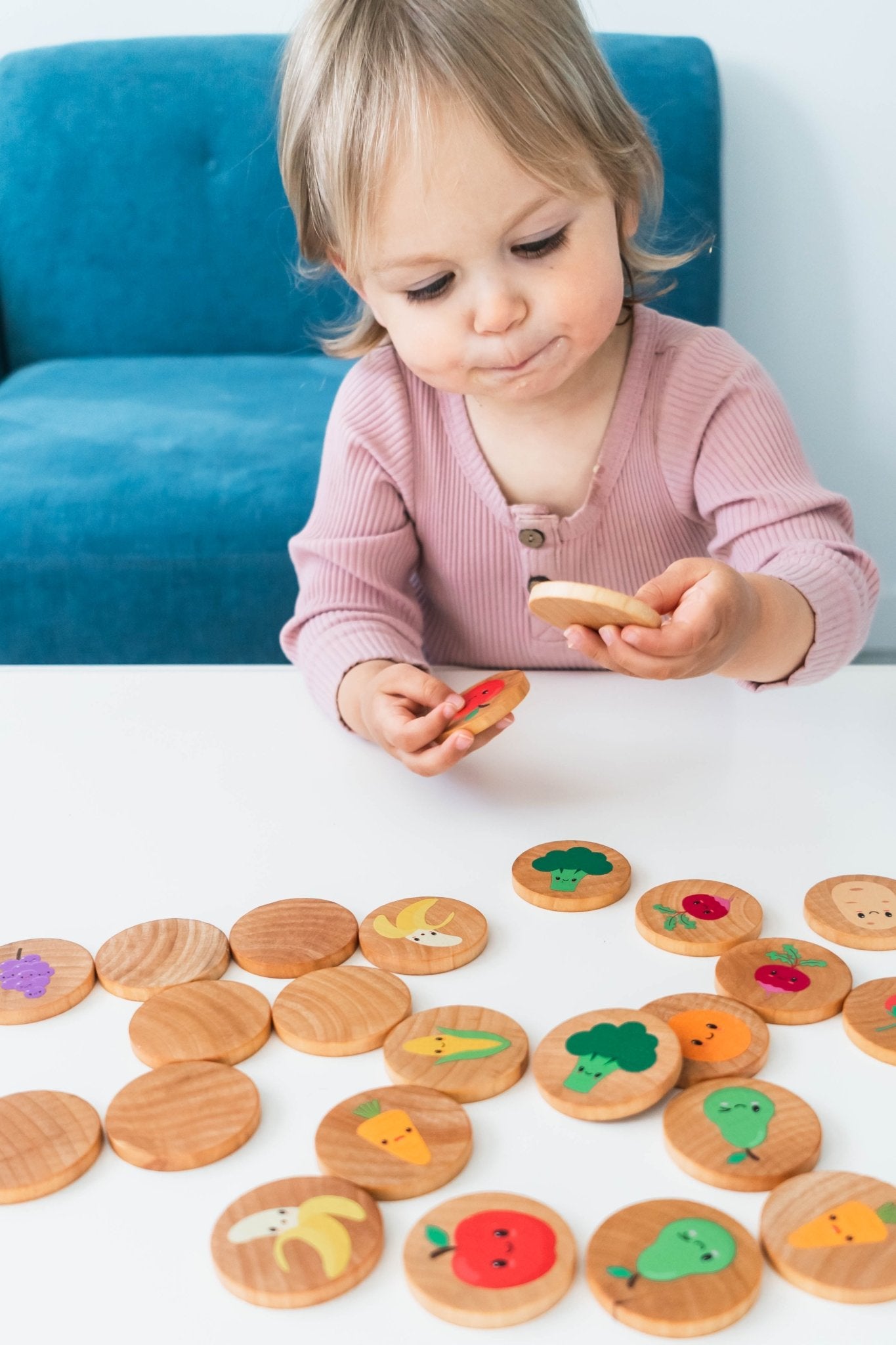 Happy Farmer's Market Matching Tiles Tile Toys Bannor Toys   