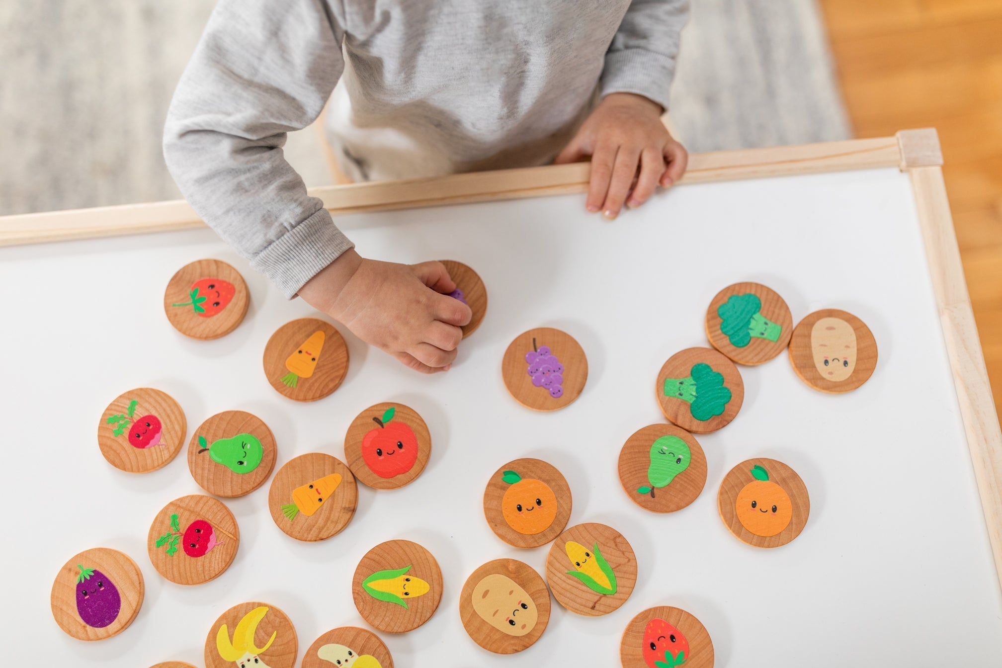 Happy Farmer's Market Matching Tiles Tile Toys Bannor Toys   