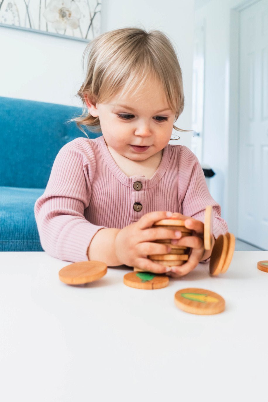 Happy Farmer's Market Matching Tiles Tile Toys Bannor Toys   