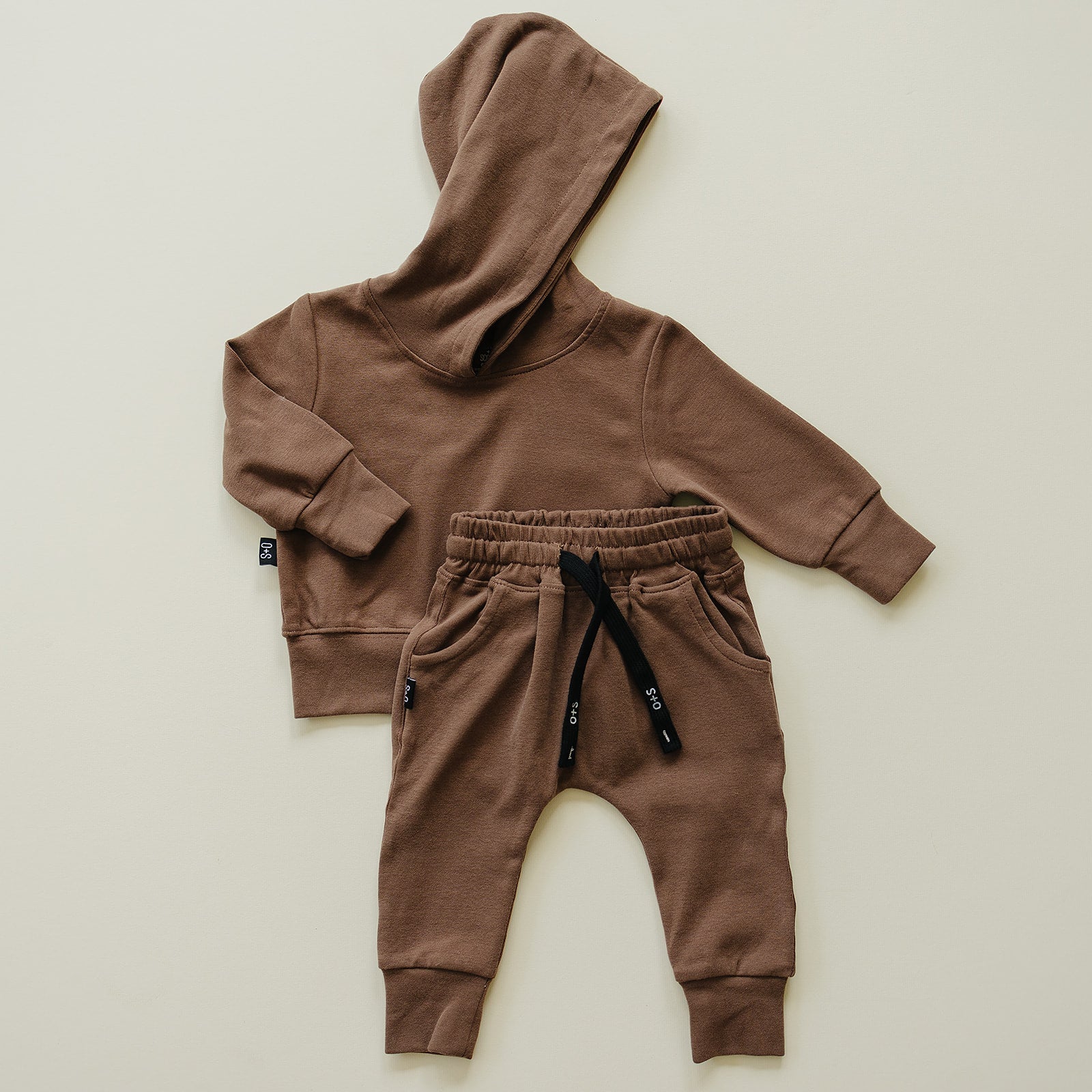 Harley Jogger Set  Olive + Scout Brown 3-6M 