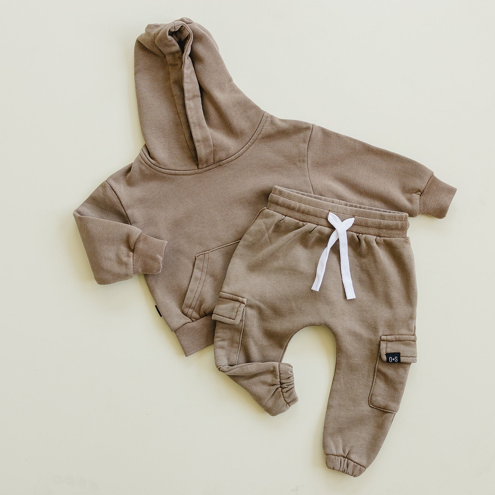 Harlow Jogger Set  Olive + Scout Brown 3-6M 