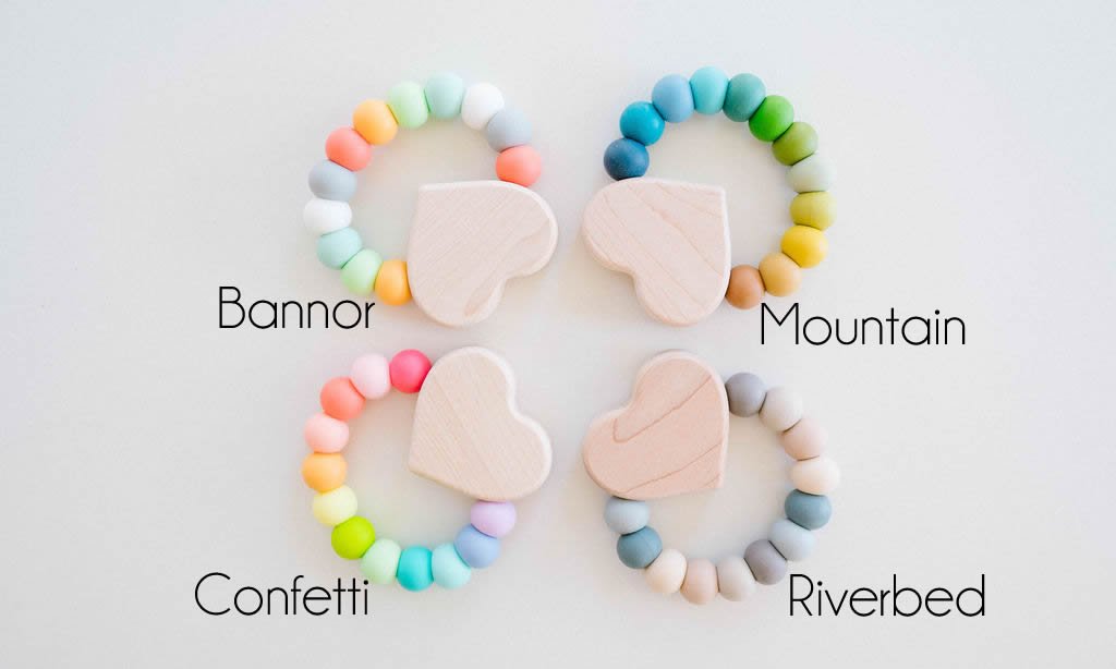 Heart Charm Teether Pacifiers & Teethers Bannor Toys   