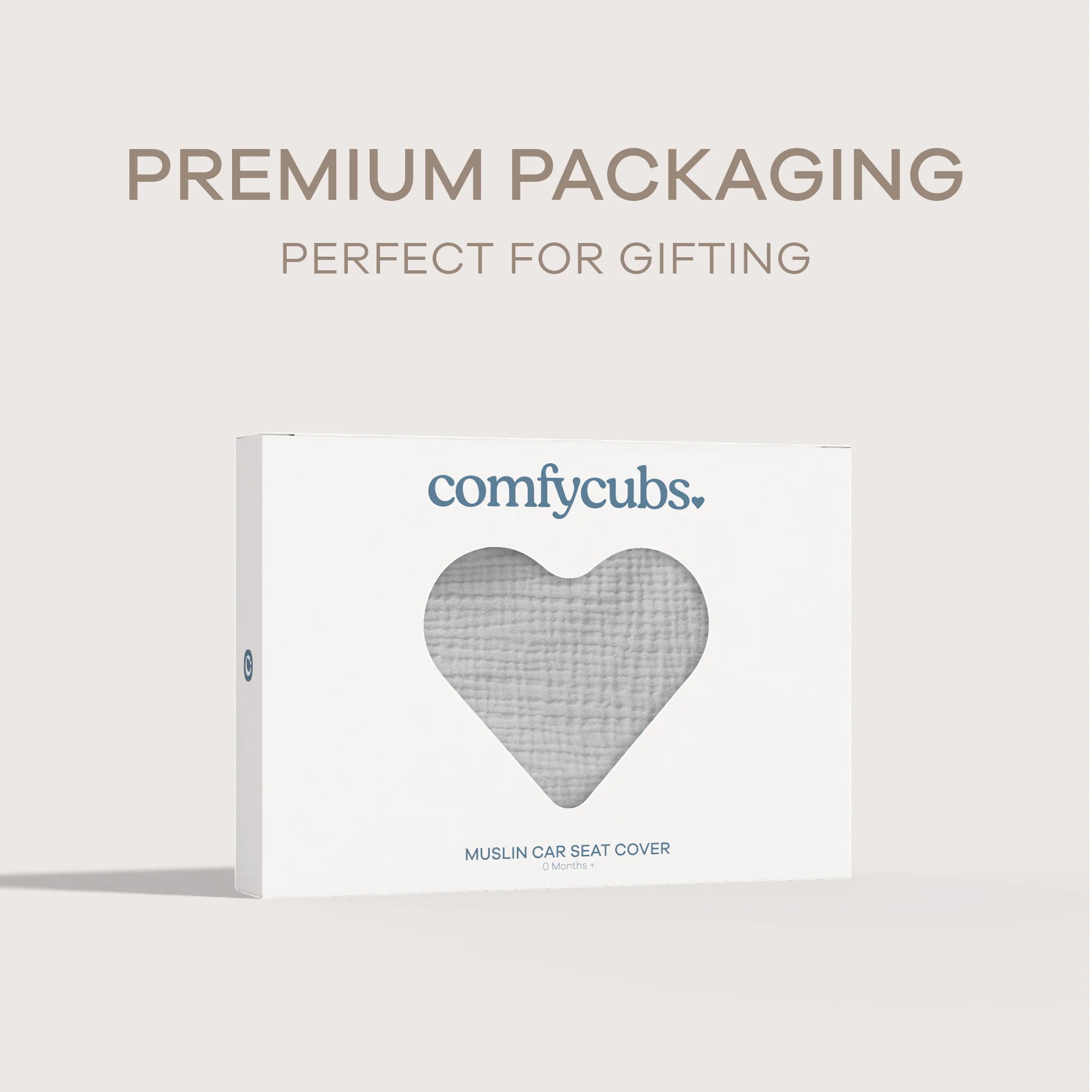 Baby Car Seat Cover in Heather Blue