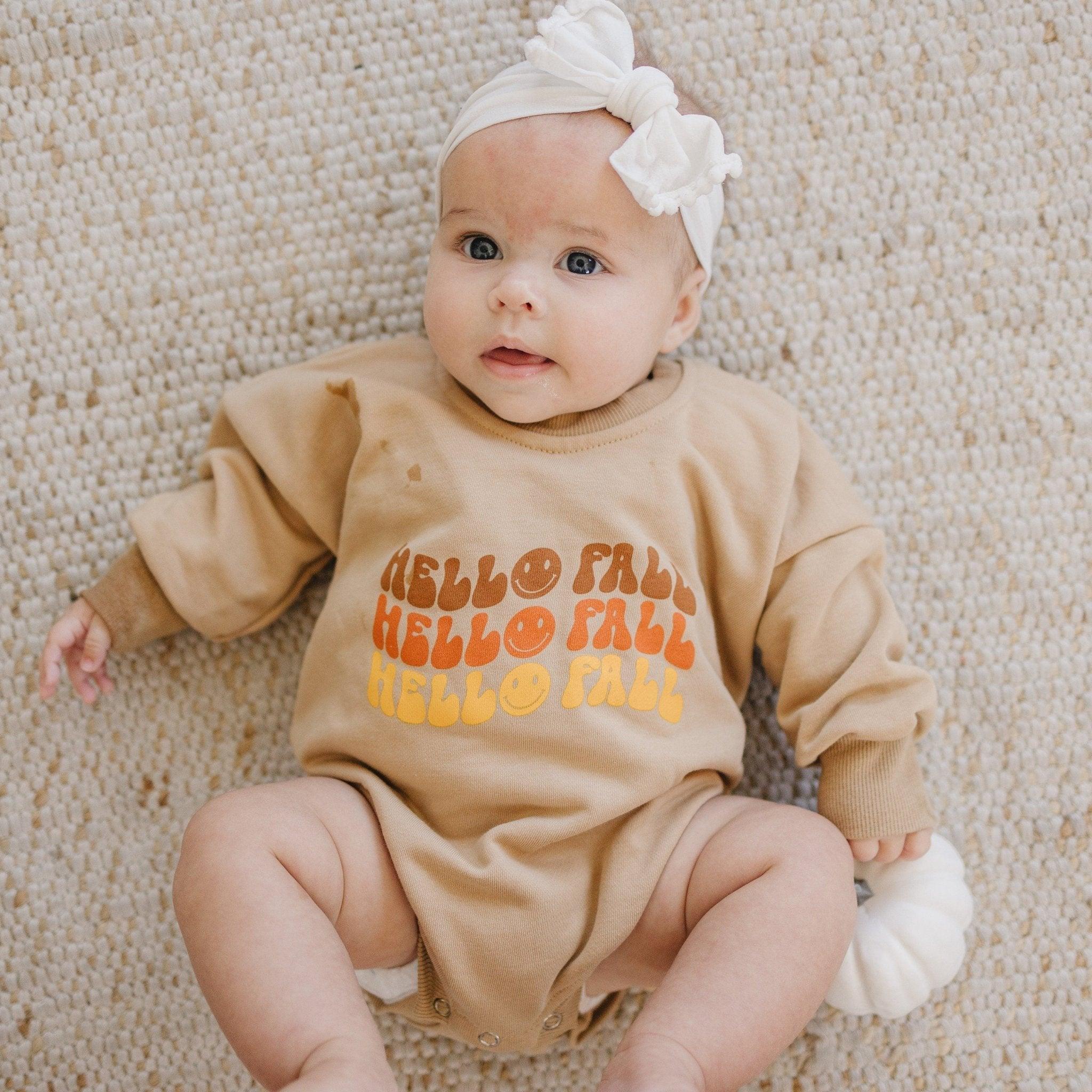 Hello Fall Sweatshirt Romper