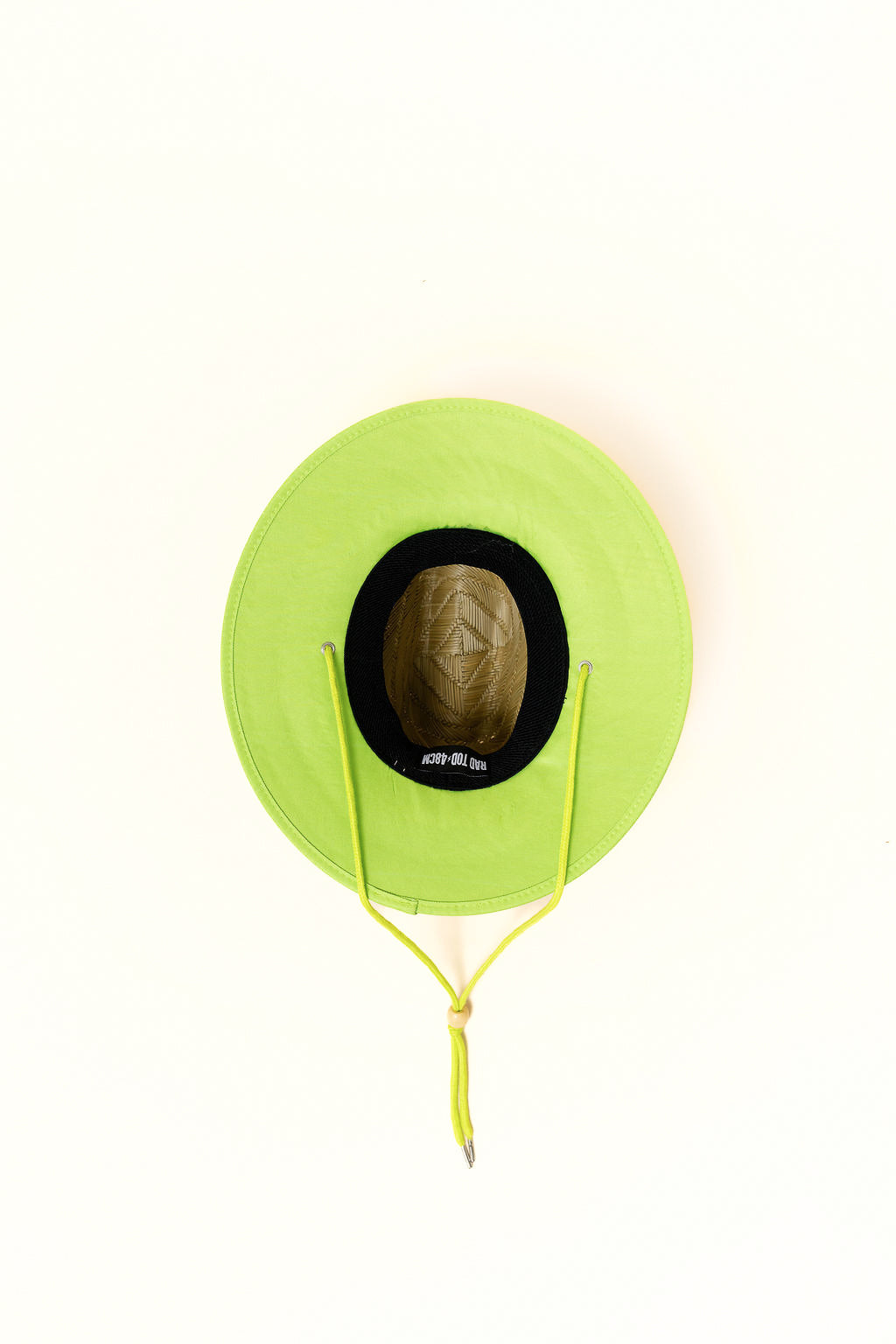 TODDLER STRAW HAT - HI-VIS LIME