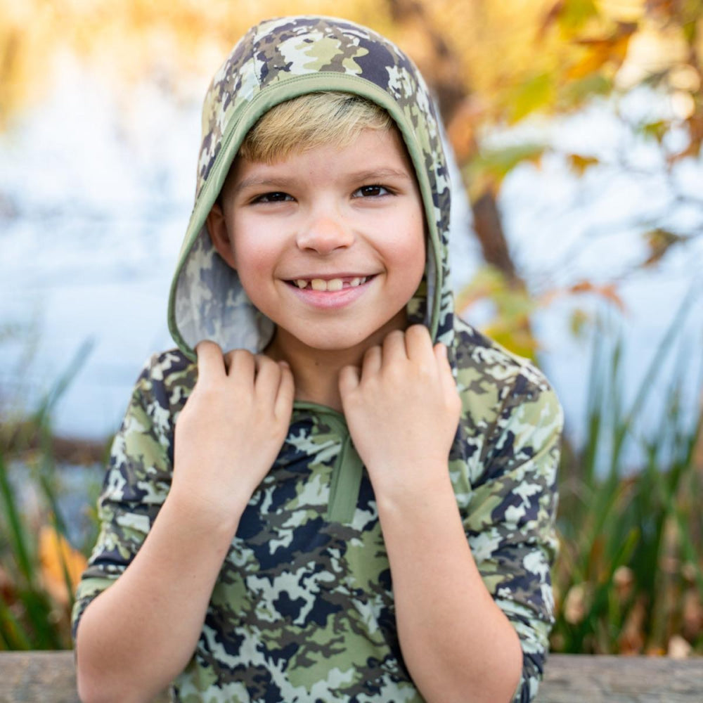 Hoodie - Green Camo