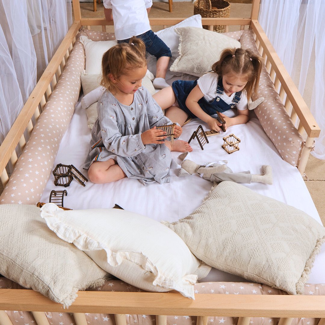 Montessori House Bed for Kids with Fence (200х120 cm) Beds Goodevas   