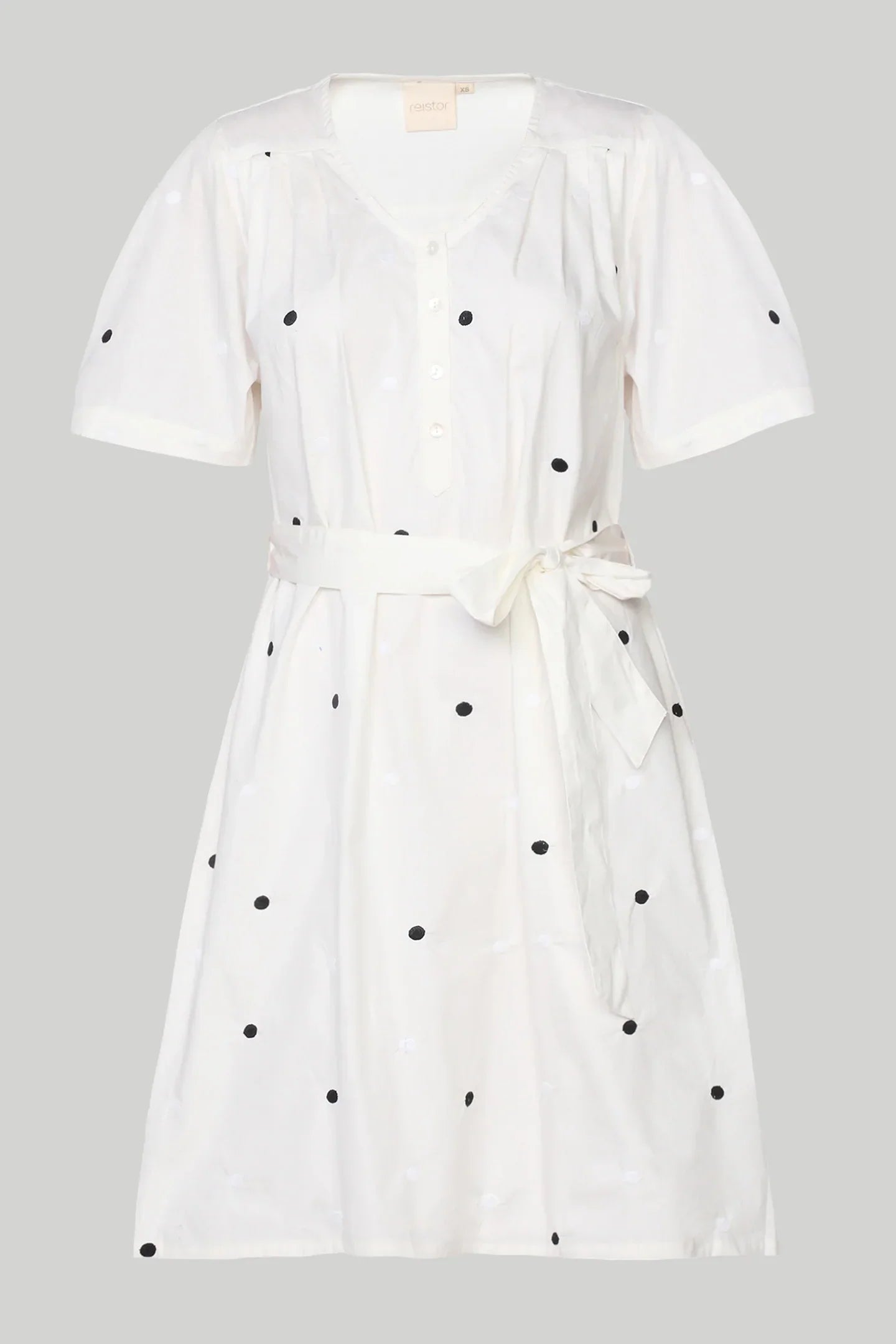 Pleated Tent Dress - Shell Off-White