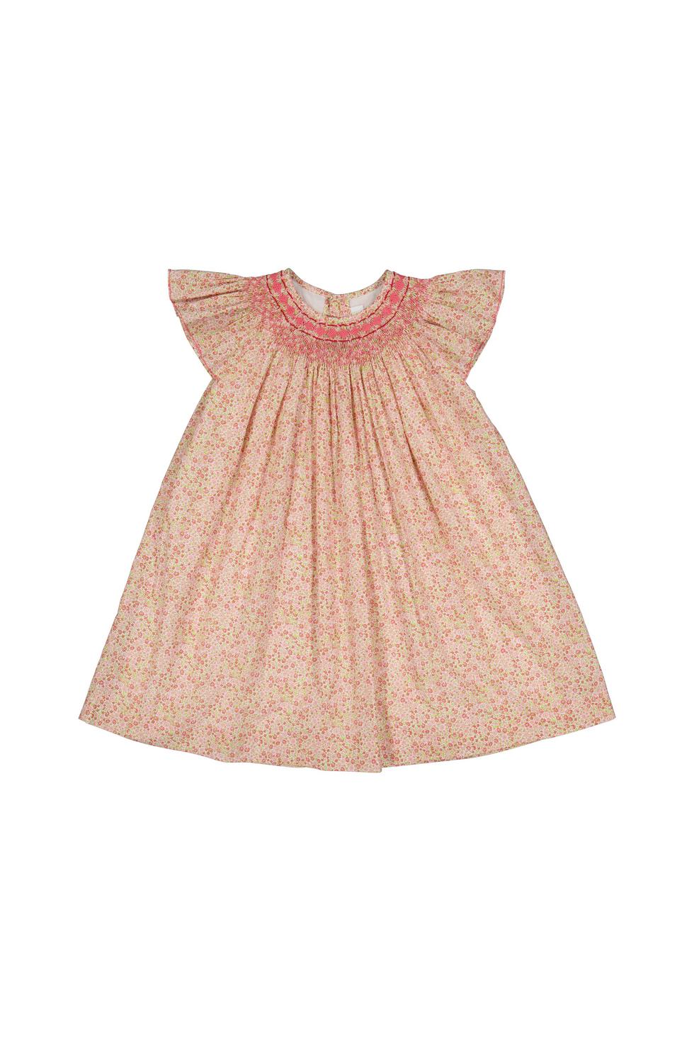 Eve Pink Floral Bishop Dress