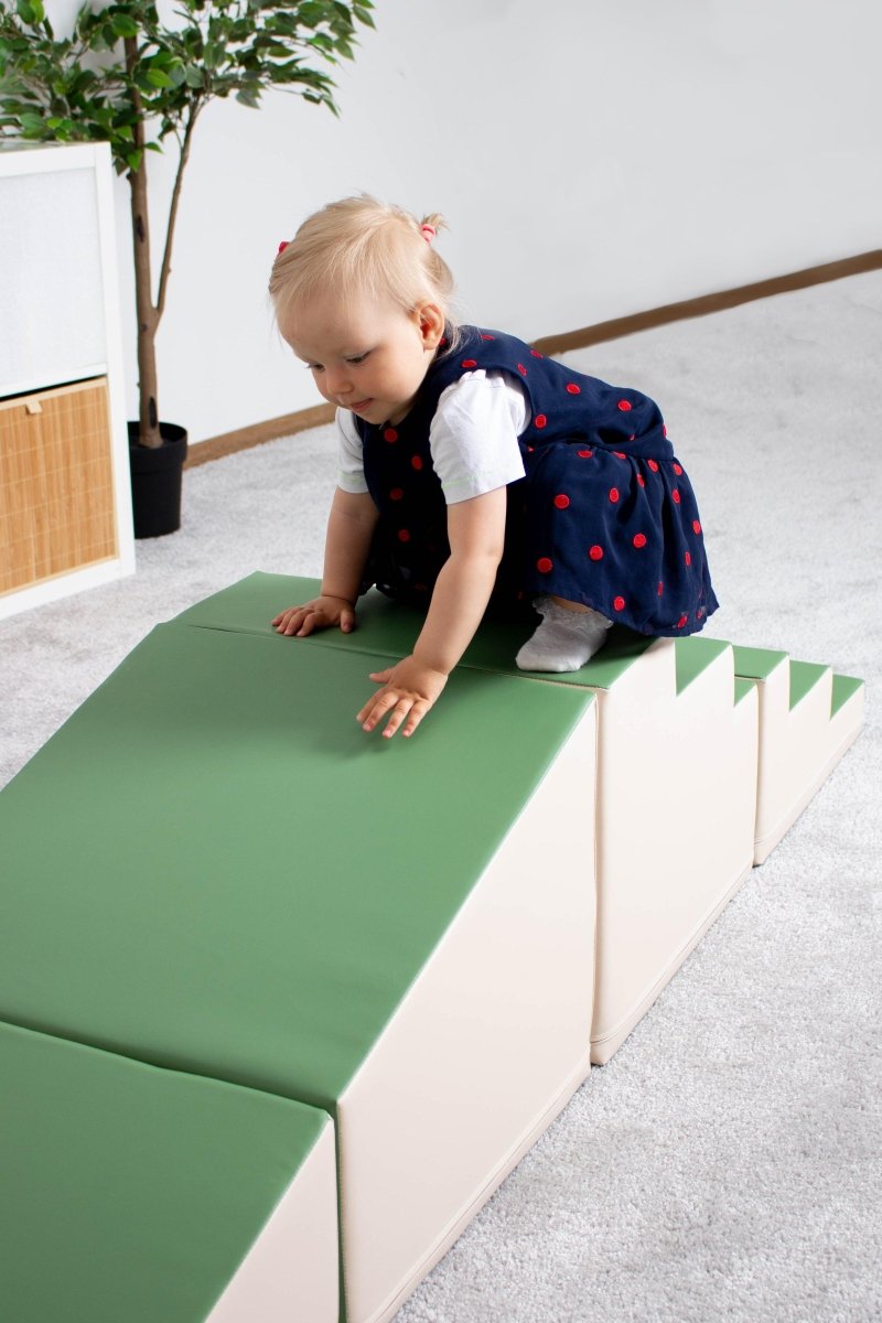 4 Piece Soft Play Step and Slide Set - Transformer