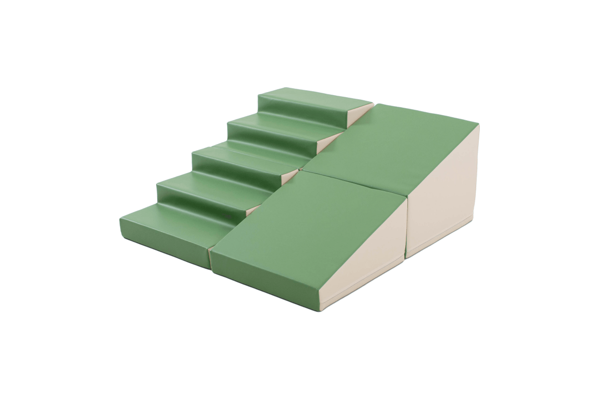 4 Piece Soft Play Step and Slide Set - Transformer