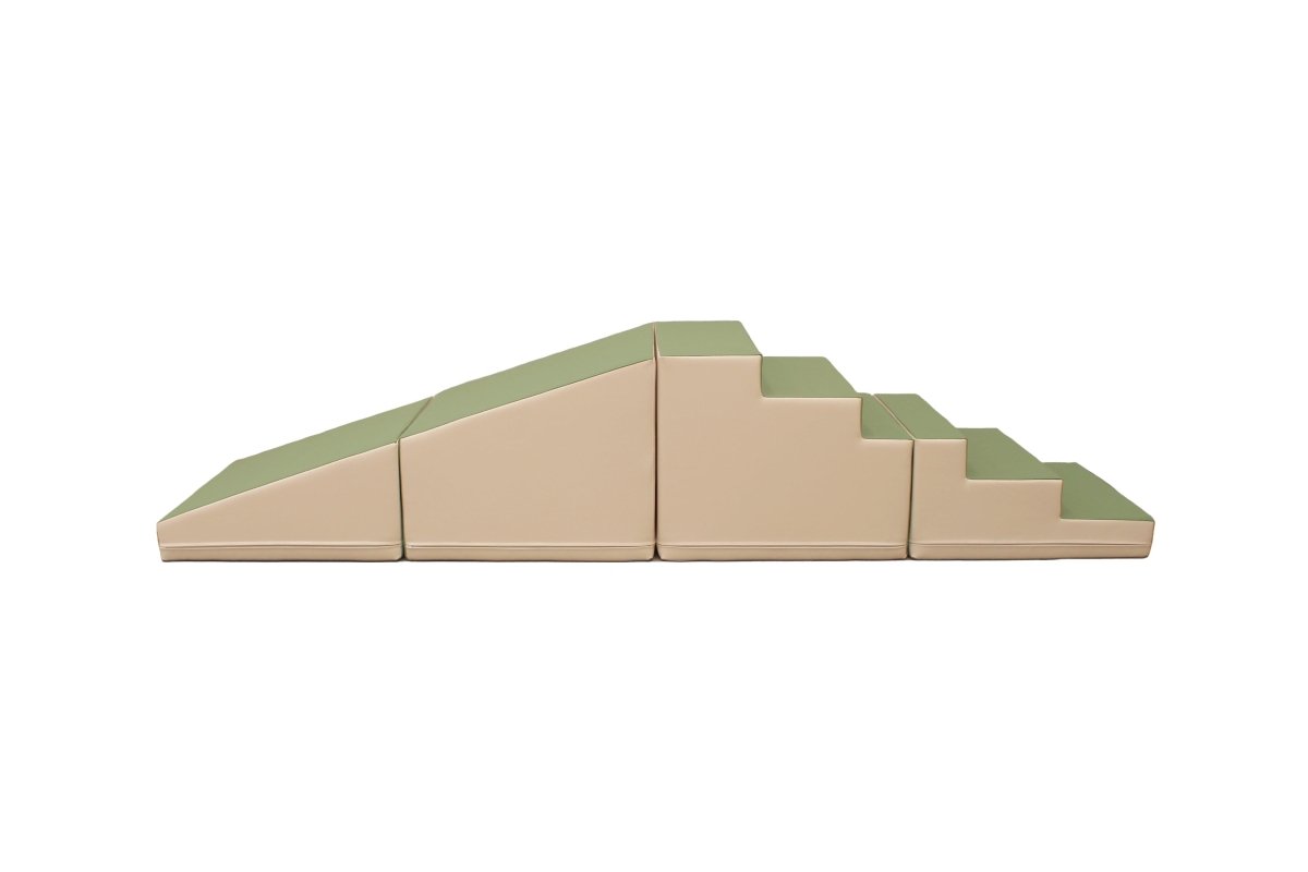 4 Piece Soft Play Step and Slide Set - Transformer