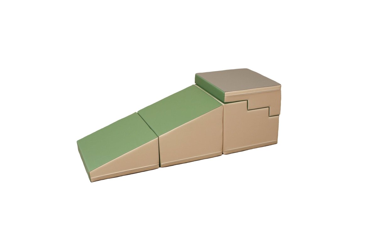 4 Piece Soft Play Step and Slide Set - Transformer