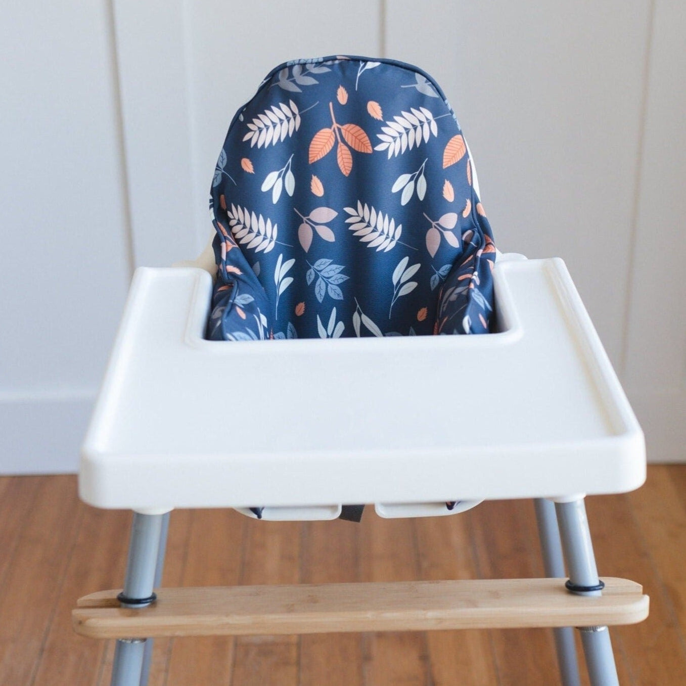 Navy Fall Leaves IKEA Antilop Cushion Cover