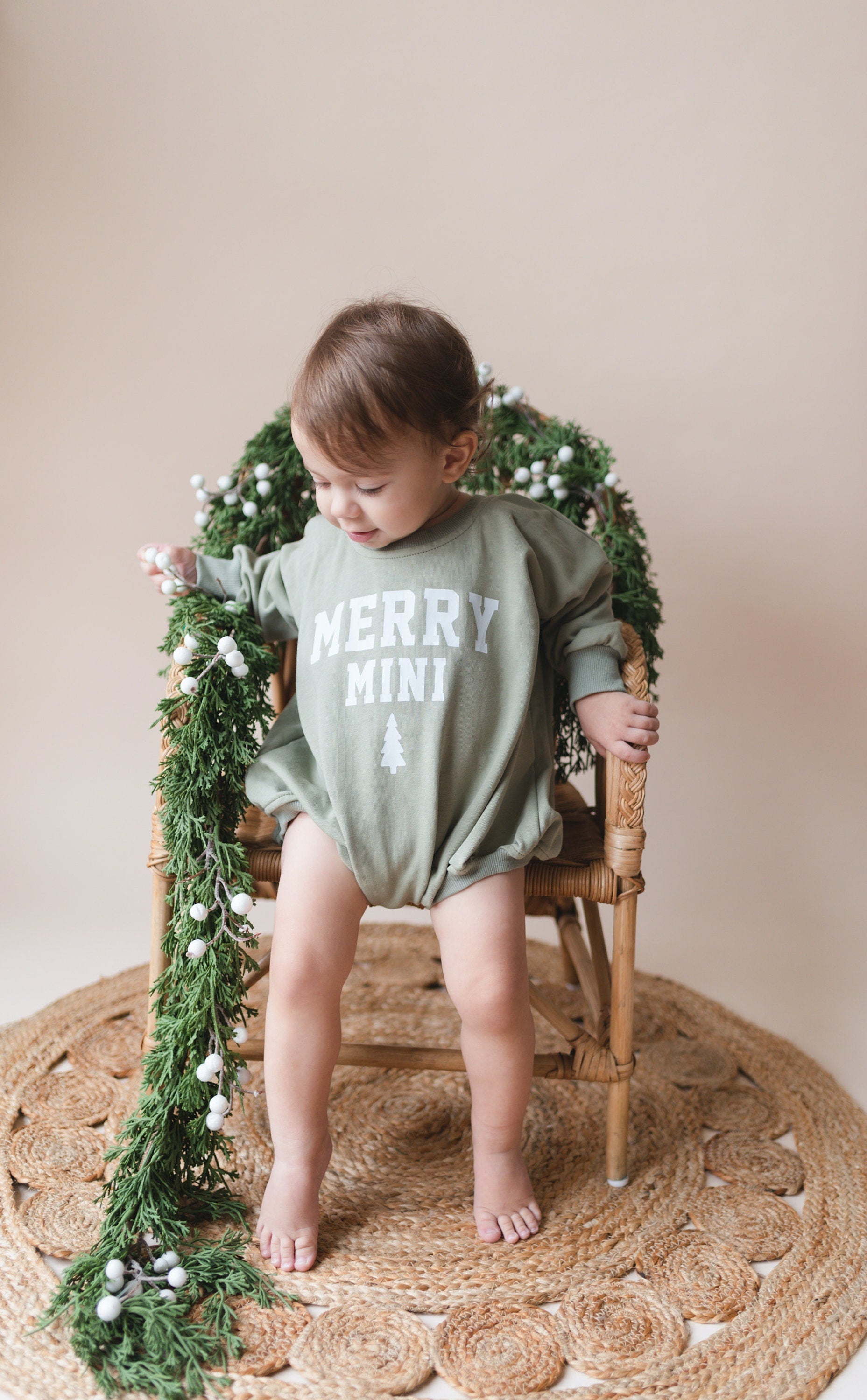 Merry Mini Sweatshirt Romper