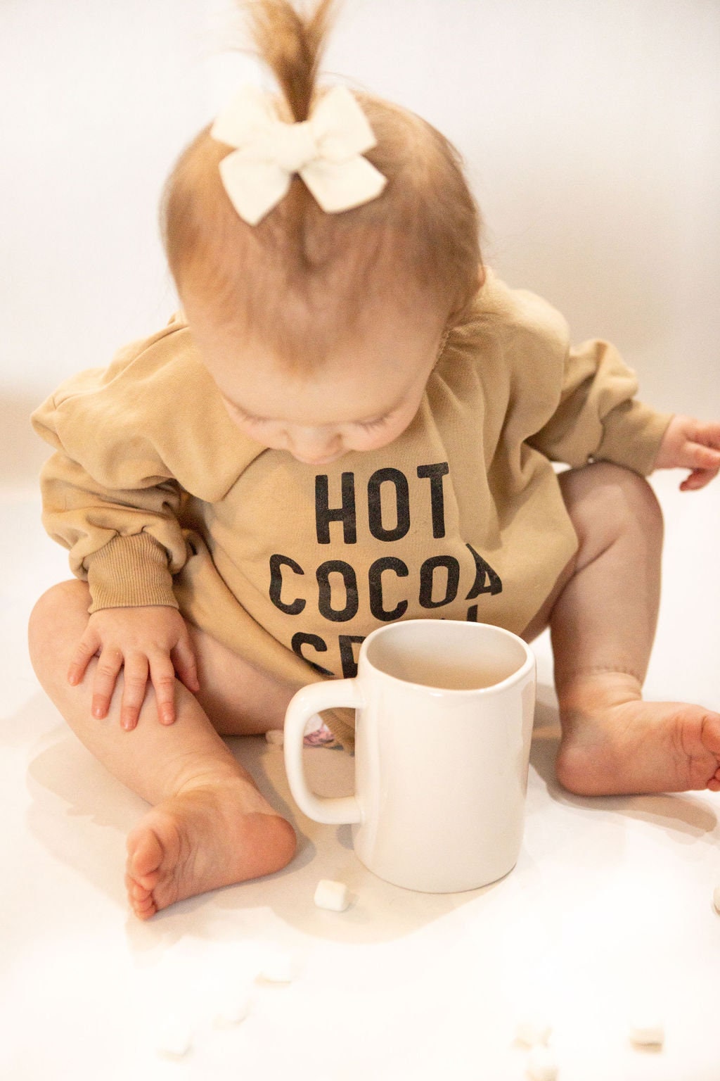 Hot Cocoa Crew Sweatshirt Romper - more colors