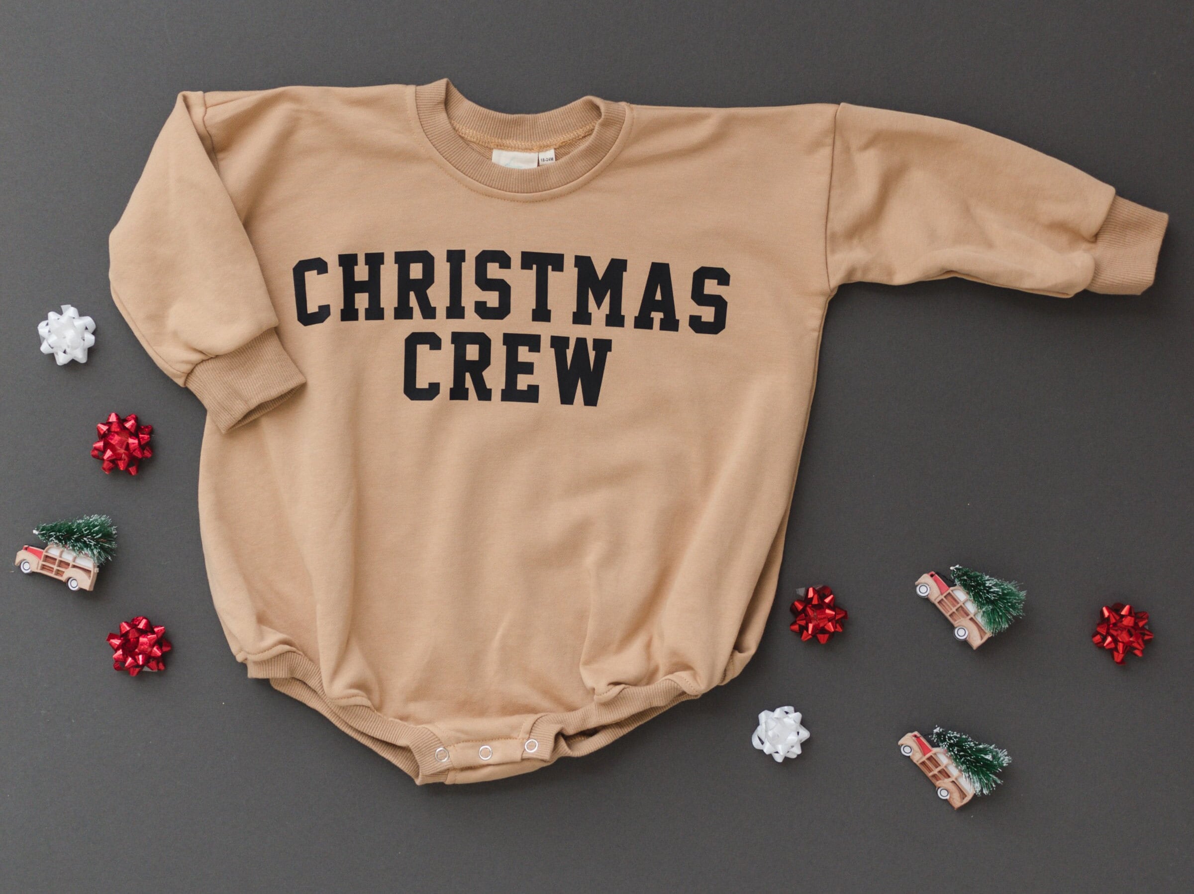 Christmas Crew Sweatshirt Romper