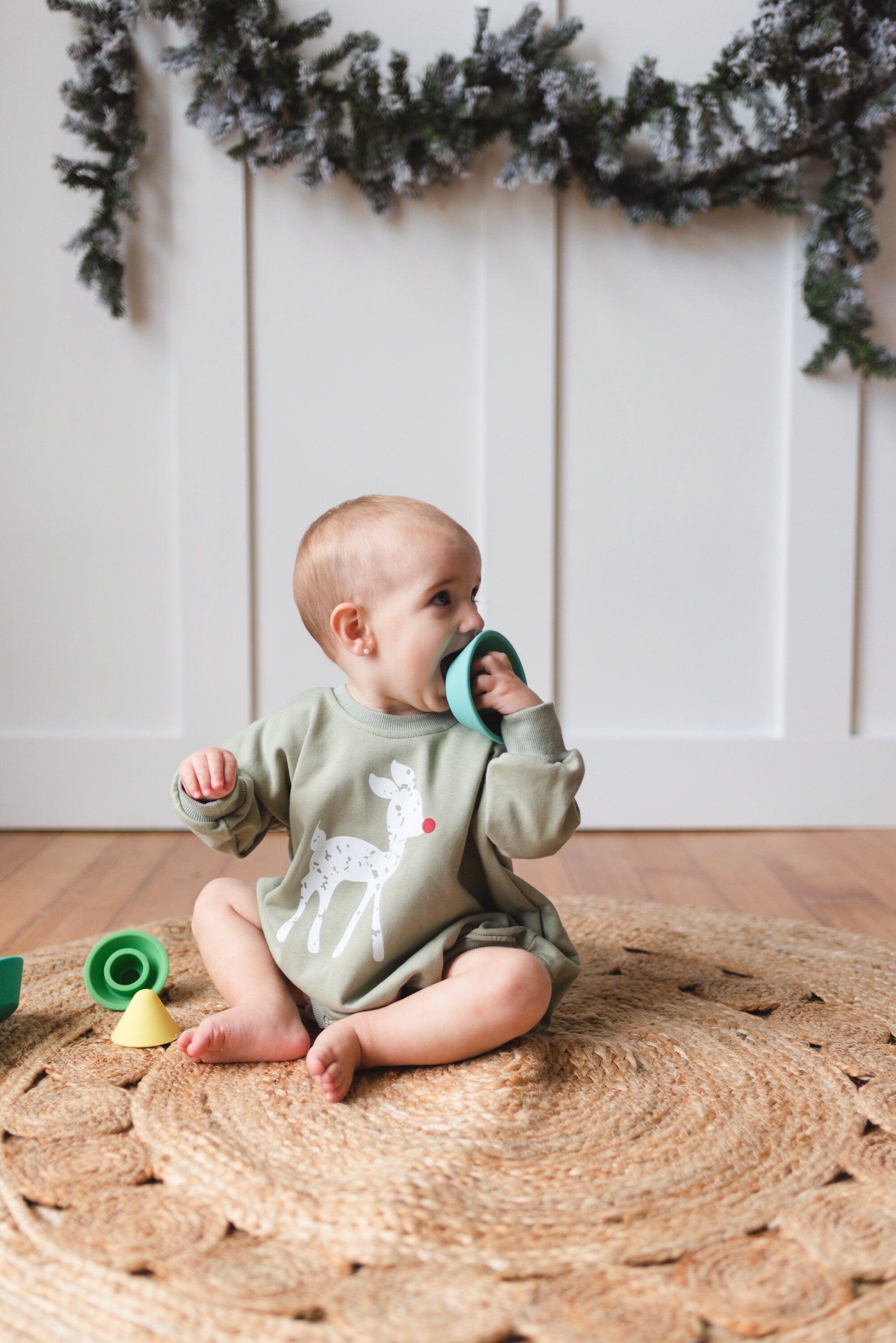 Rudolph Sweatshirt Romper