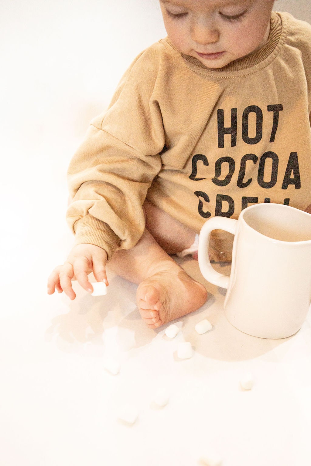 Hot Cocoa Crew Sweatshirt Romper - more colors