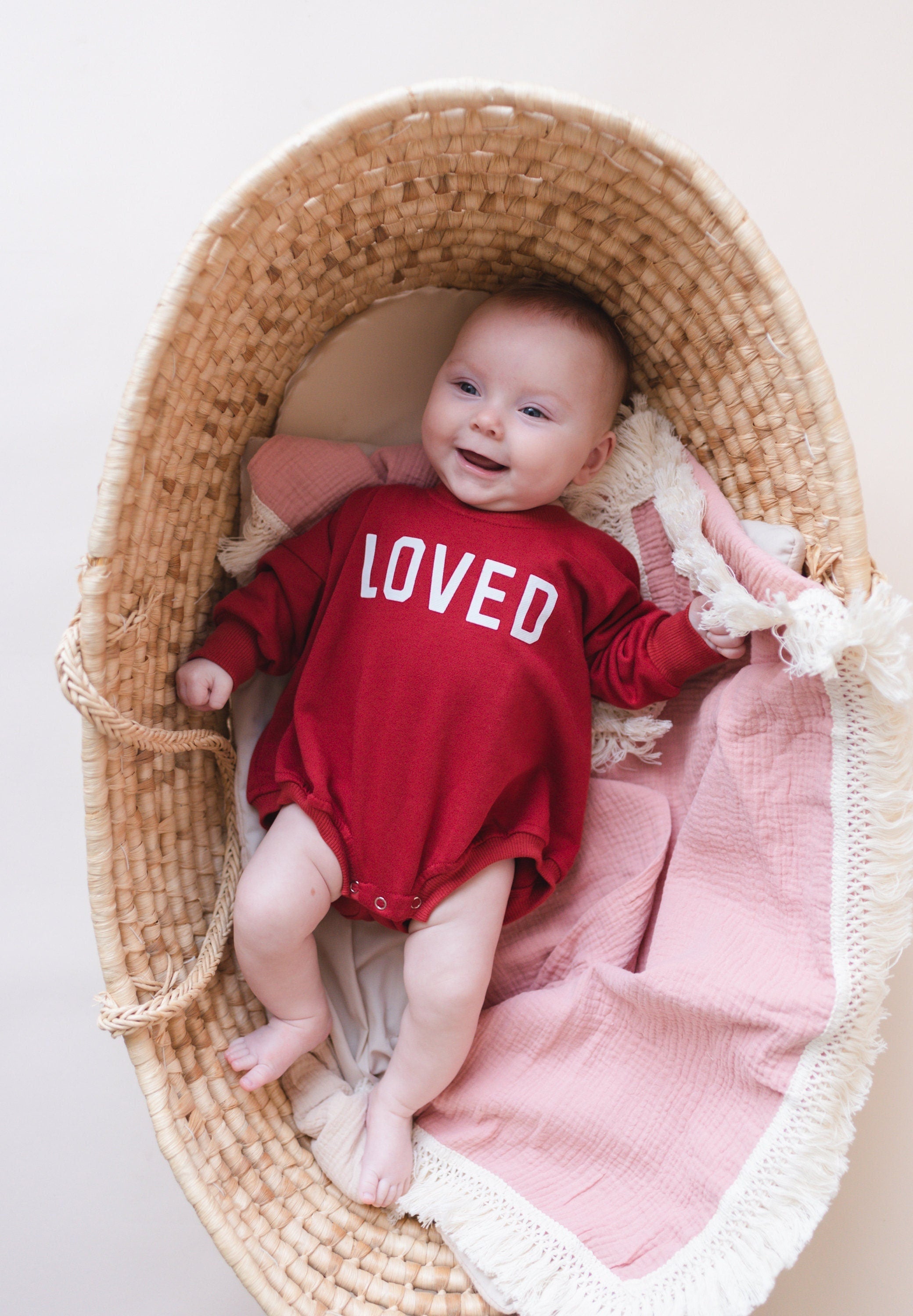 Loved Sweatshirt Romper - More Colors