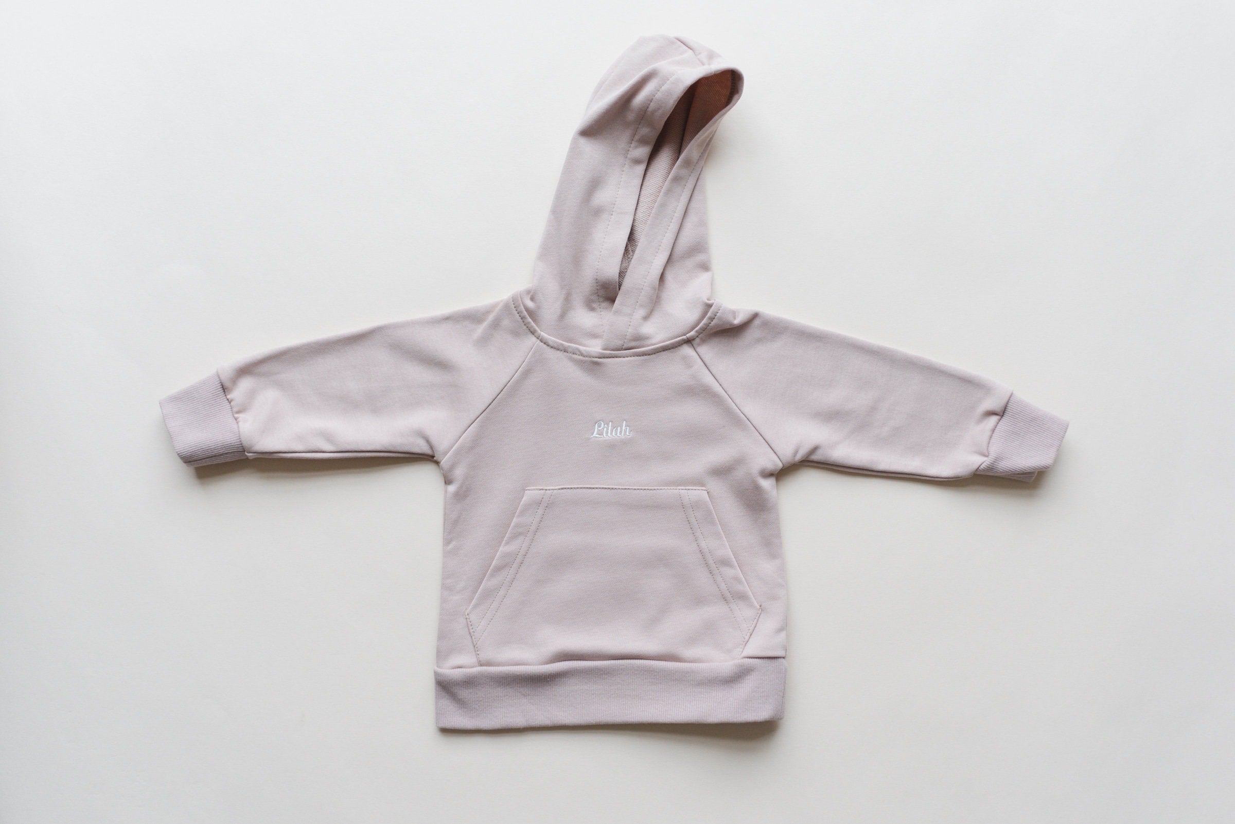 Custom Embroidered Crewneck, Hoodie or Sweatshirt Romper - Mauve