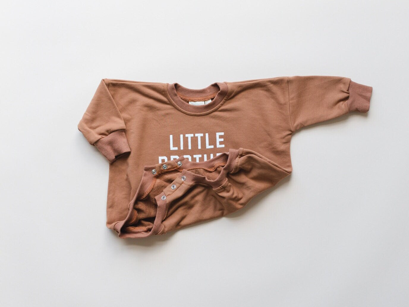 Little Brother Sweatshirt Romper - more colors