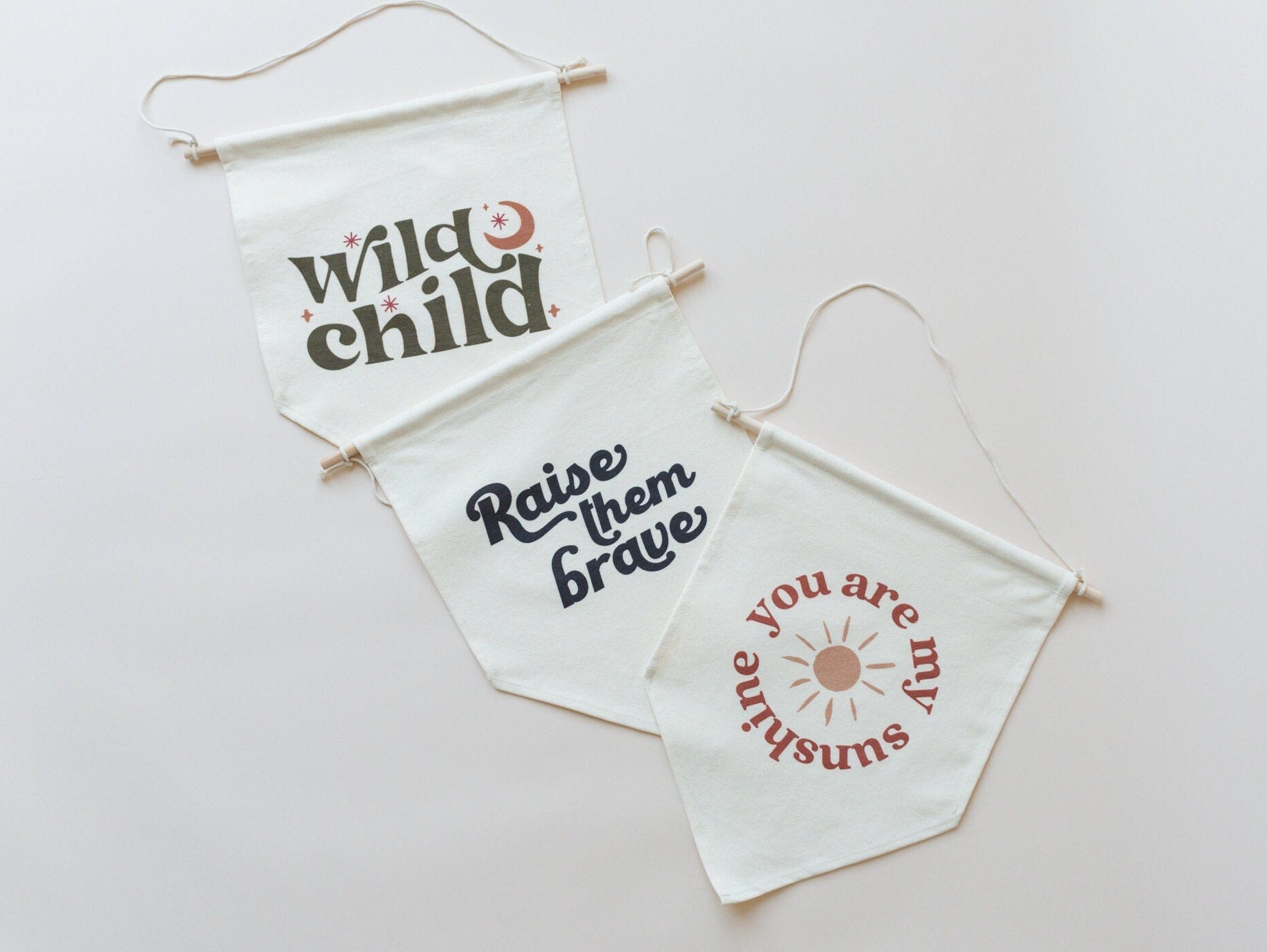 Wild Child Canvas Pennant