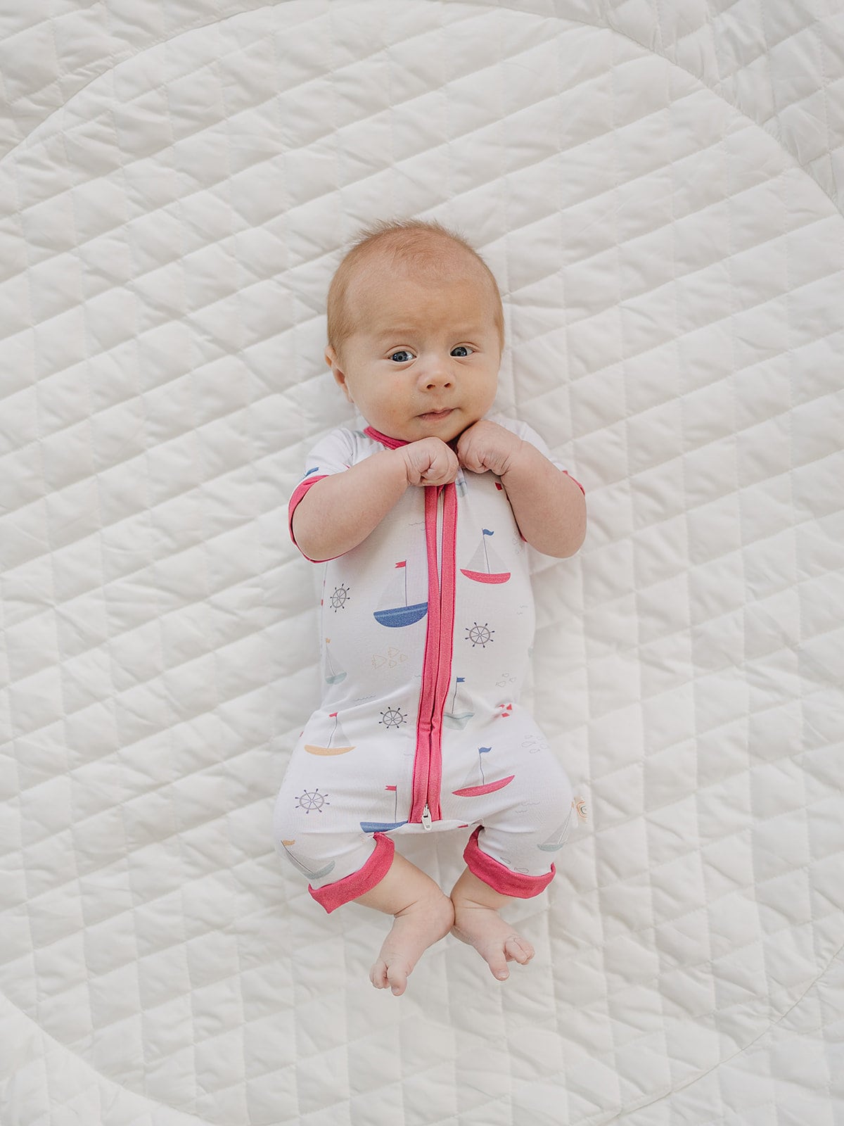 Sail Away Bamboo Shorty Romper *9-12 months left