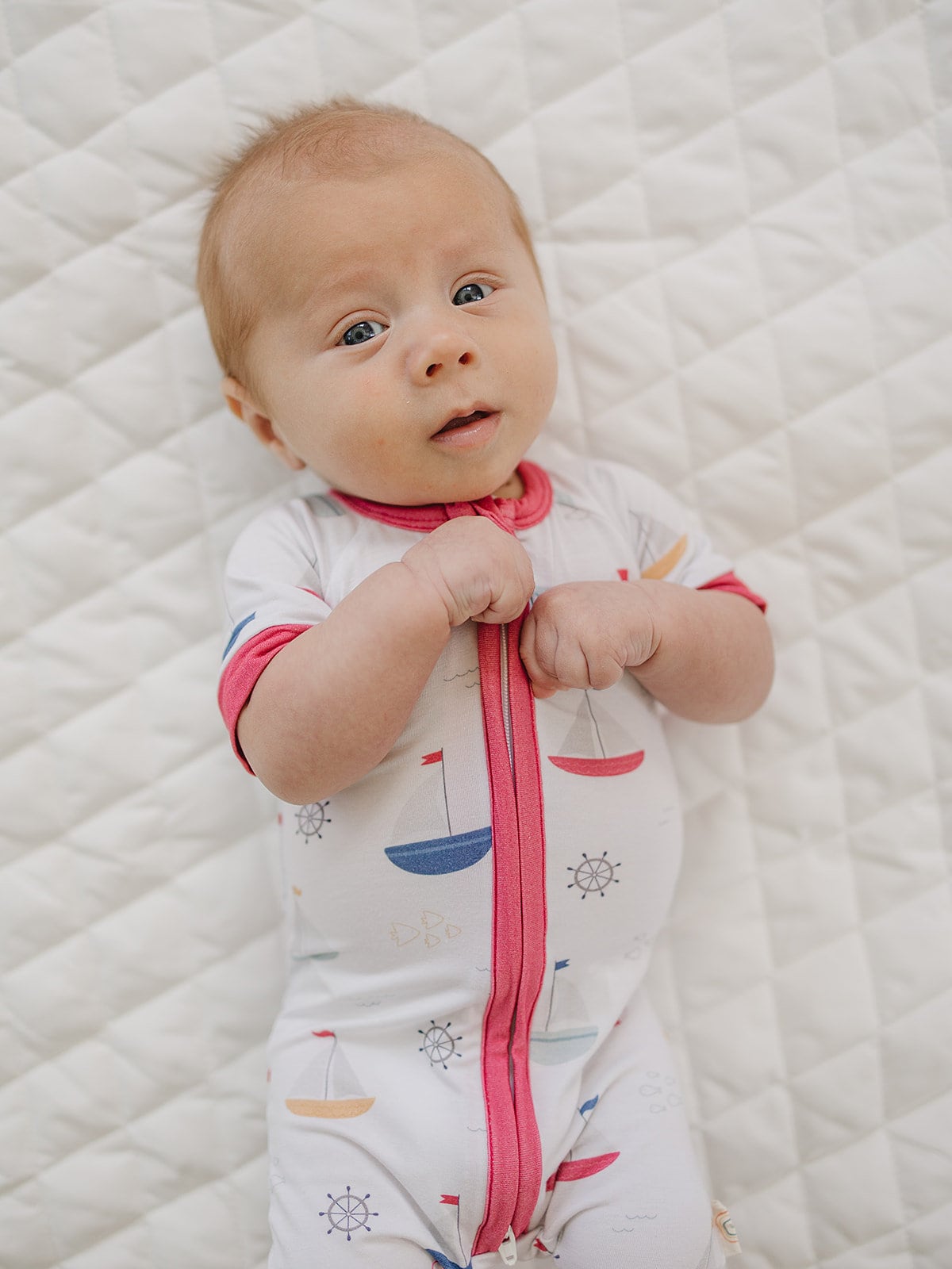 Sail Away Bamboo Shorty Romper *9-12 months left
