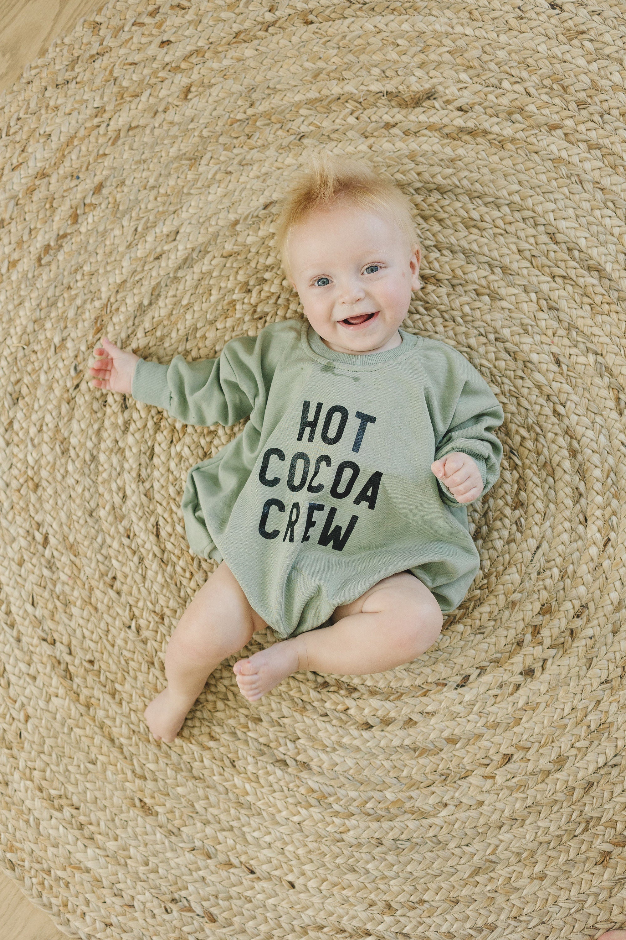 Hot Cocoa Crew Sweatshirt Romper - more colors