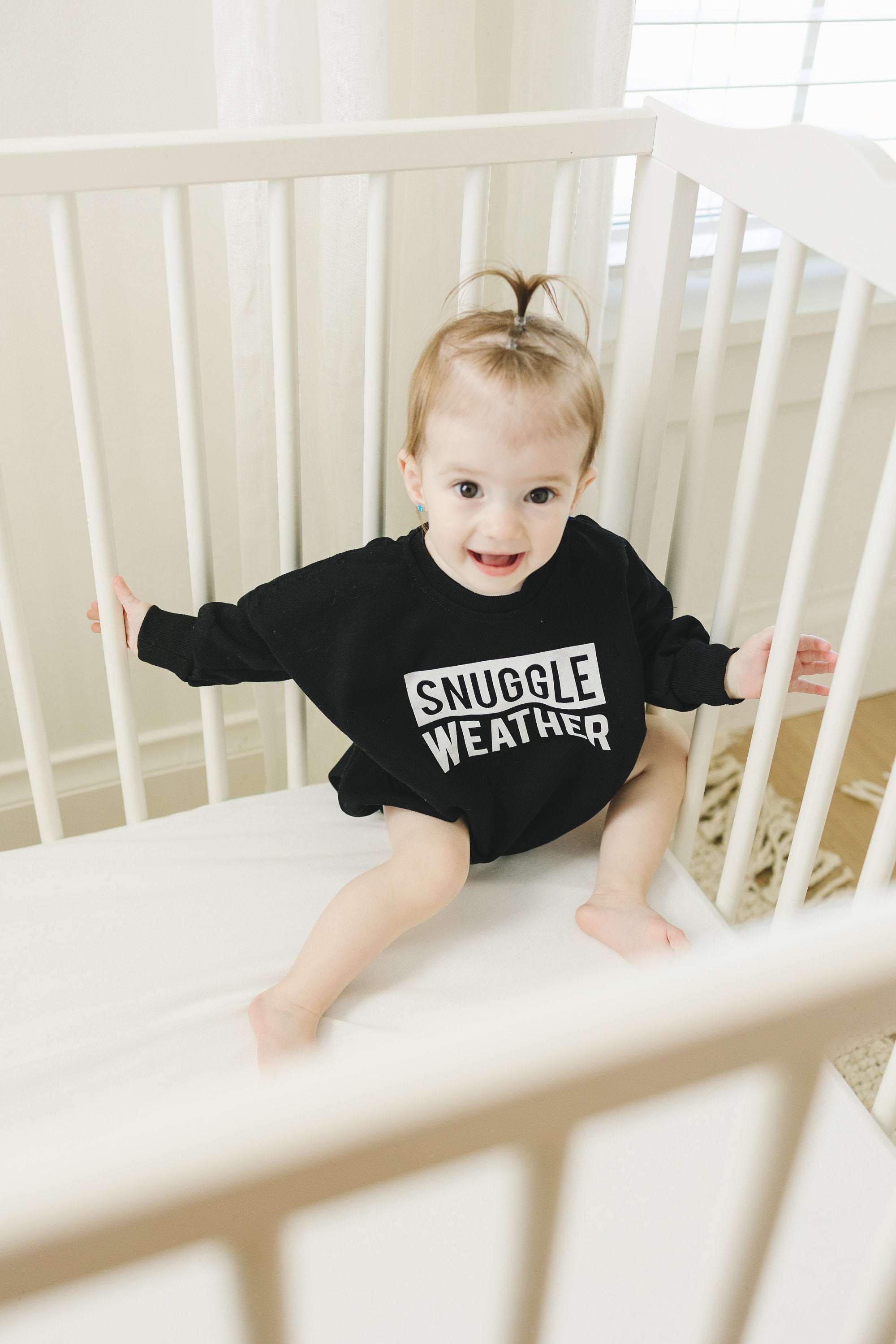 Snuggle Weather Sweatshirt Romper