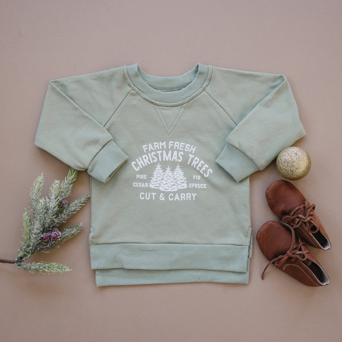 Farm Fresh Christmas Trees Crewneck Sweatshirt