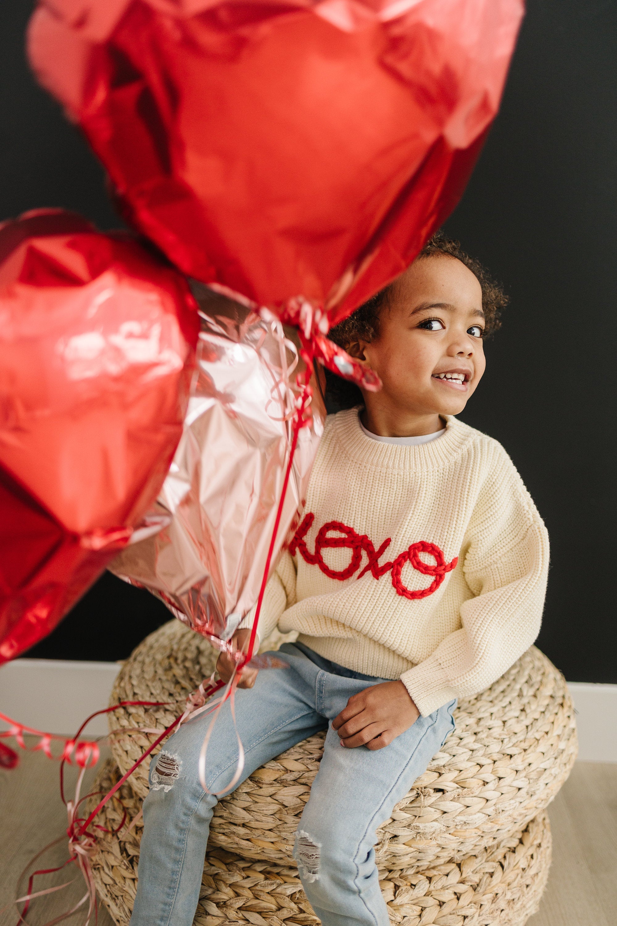 XOXO Hand Embroidered Sweater