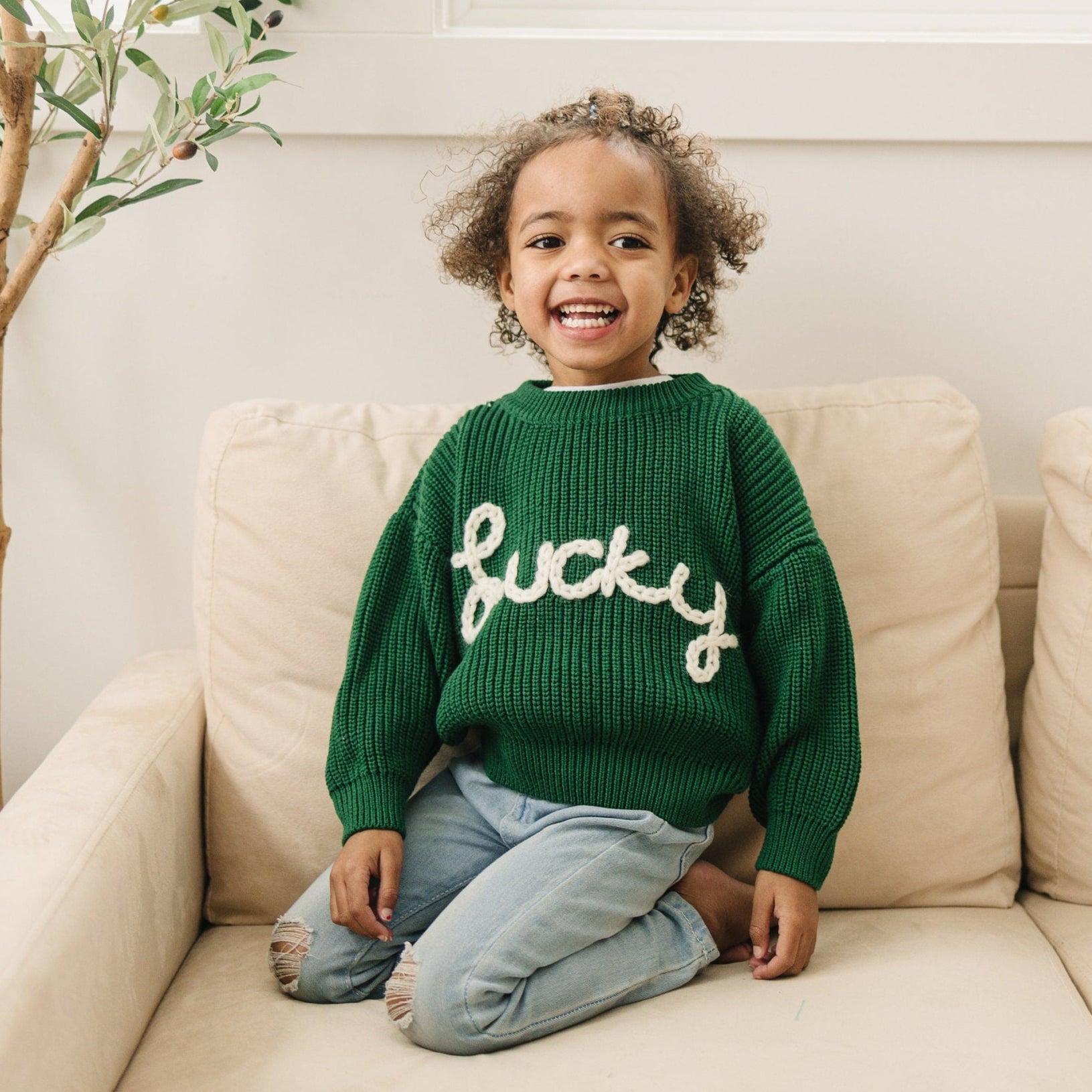 Lucky Hand Embroidered Sweater