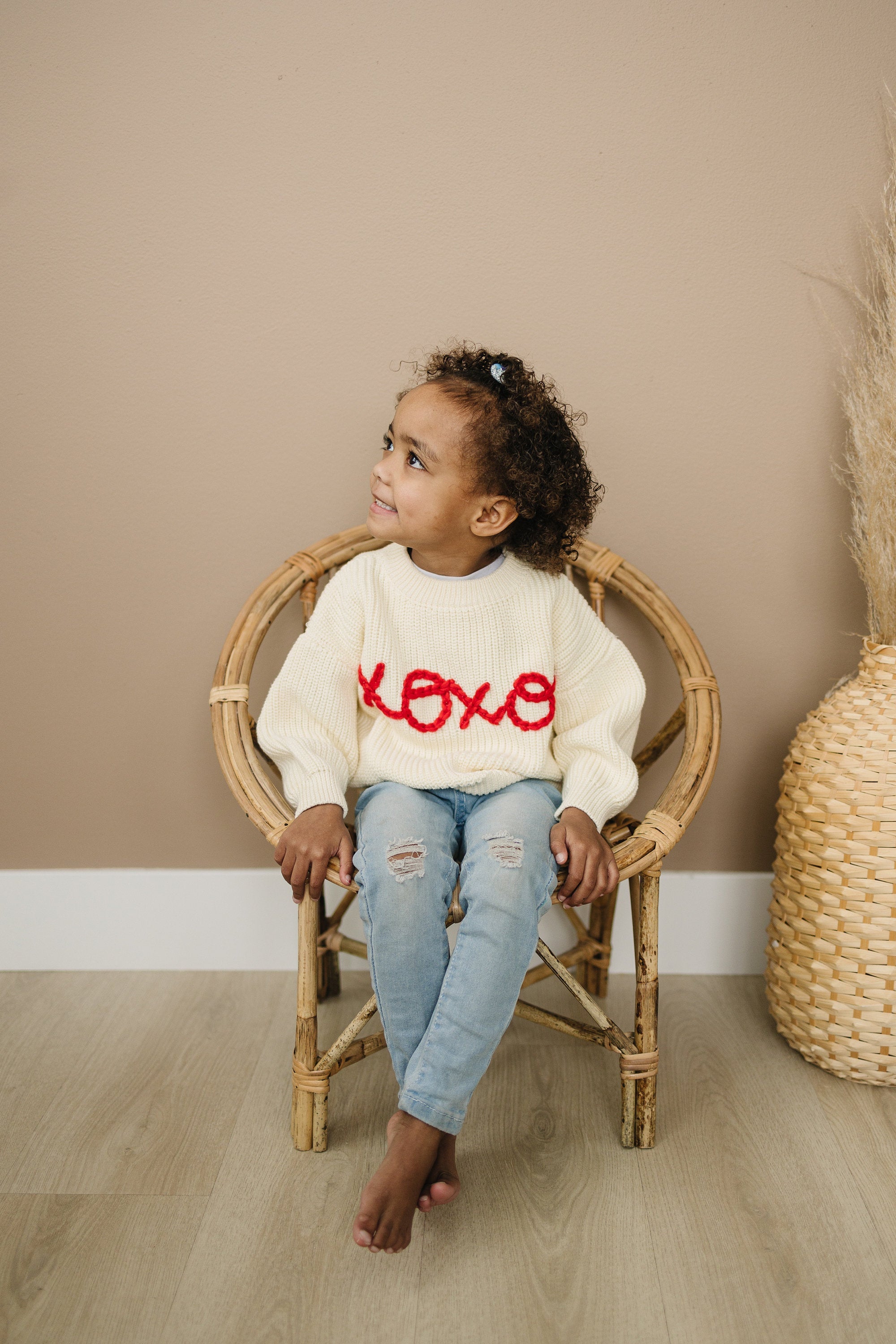 XOXO Hand Embroidered Sweater