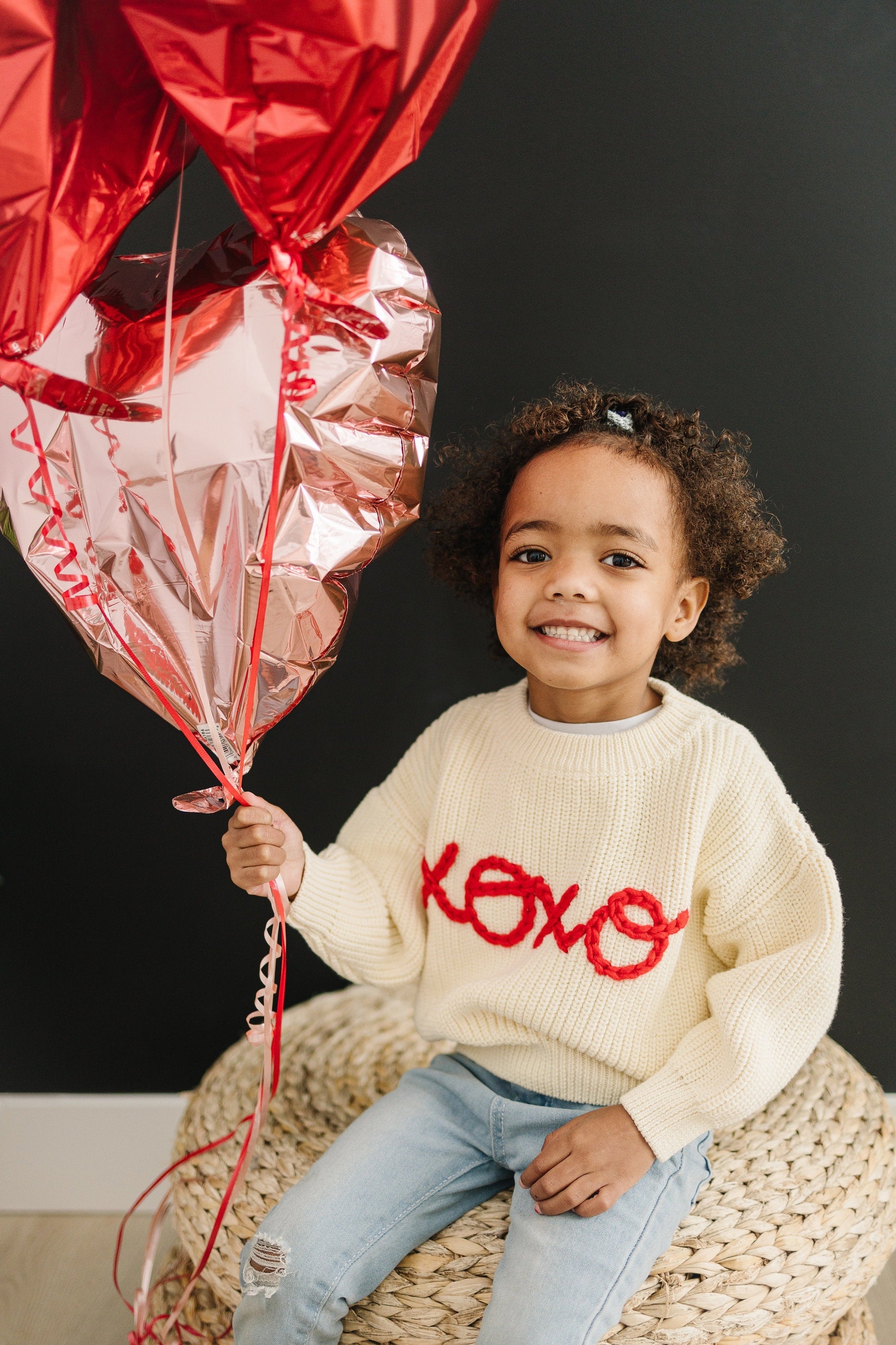 XOXO Hand Embroidered Sweater