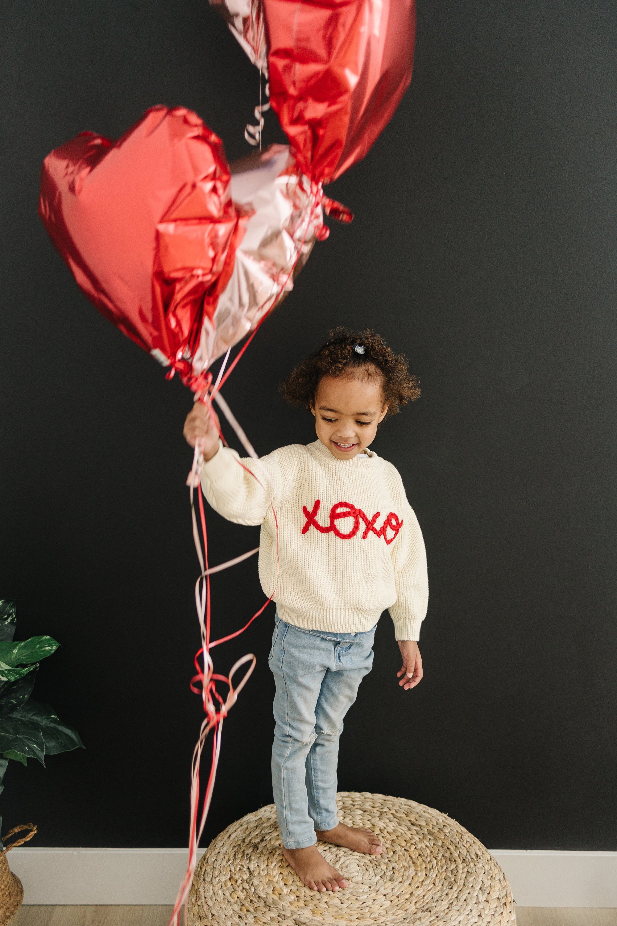 XOXO Hand Embroidered Sweater