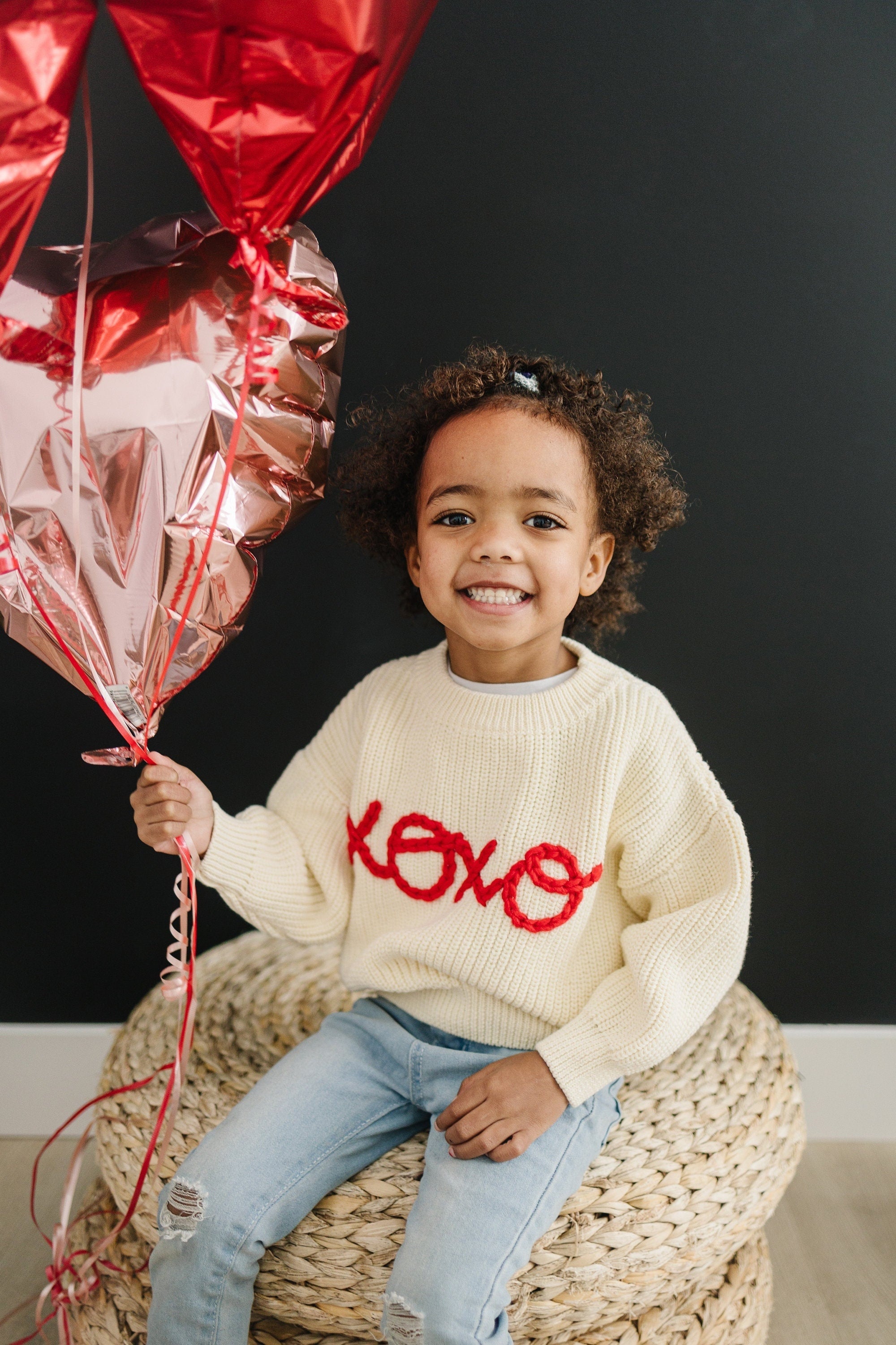 XOXO Hand Embroidered Sweater