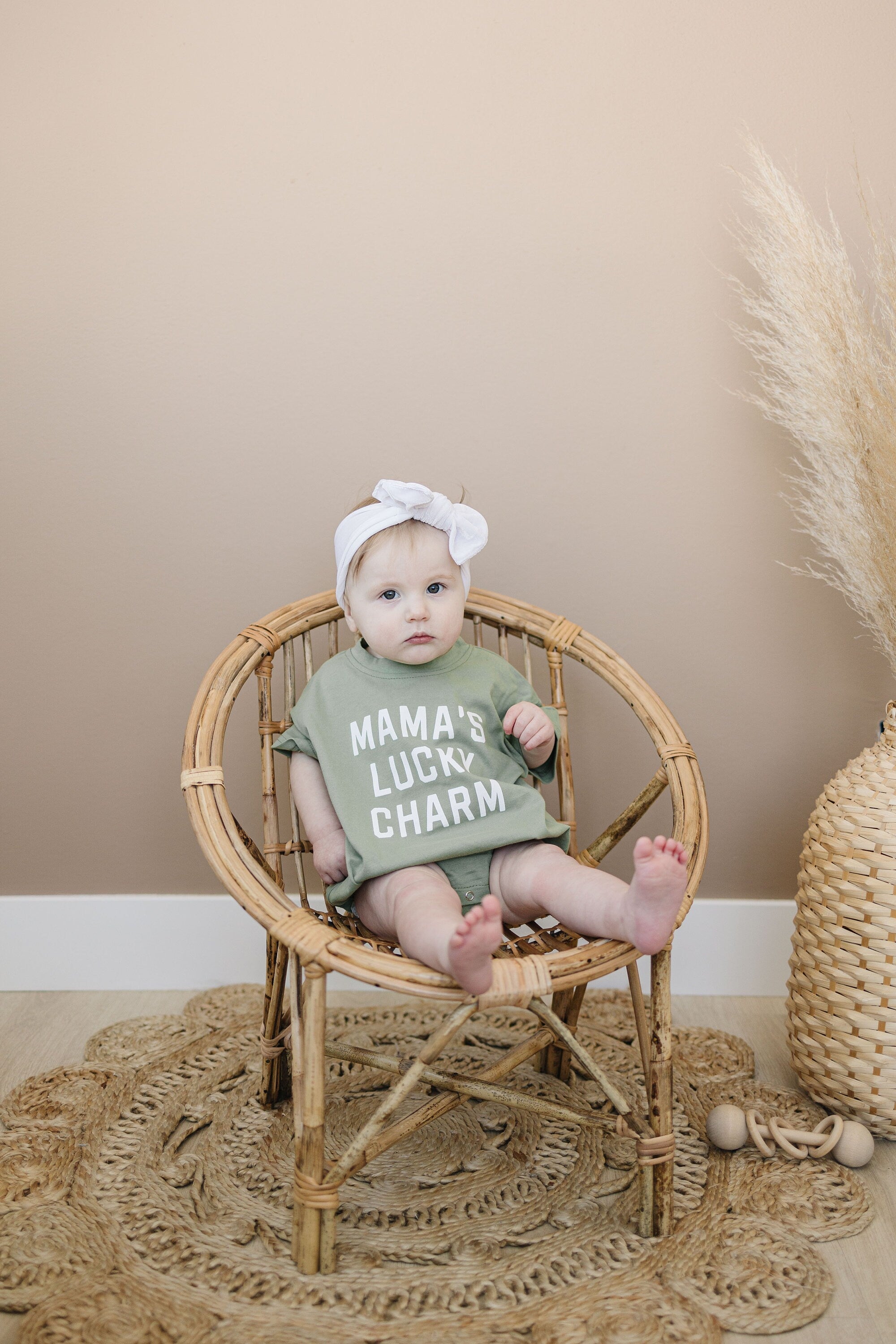 Mama's Lucky Charm T-Shirt Romper