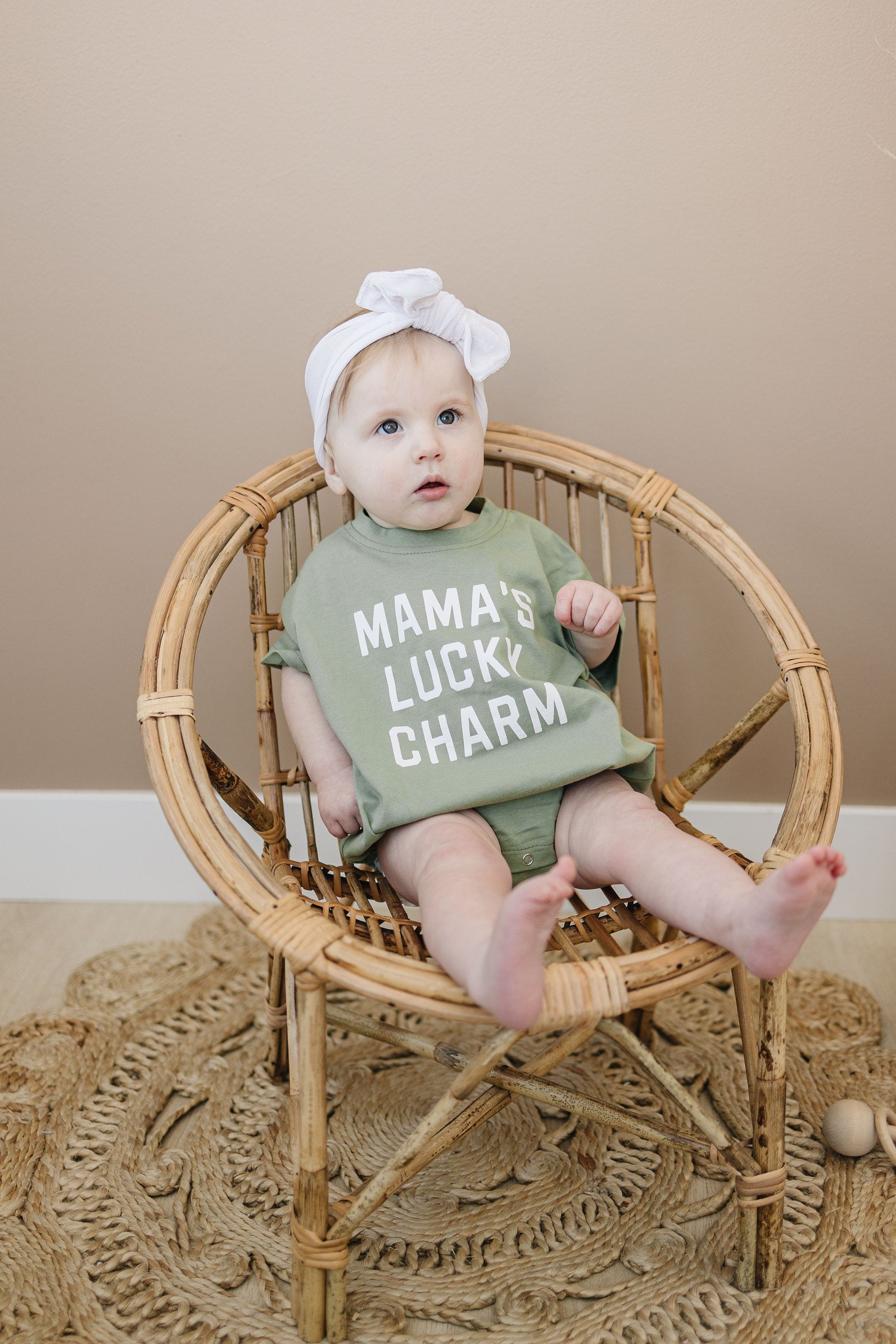 Mama's Lucky Charm T-Shirt Romper