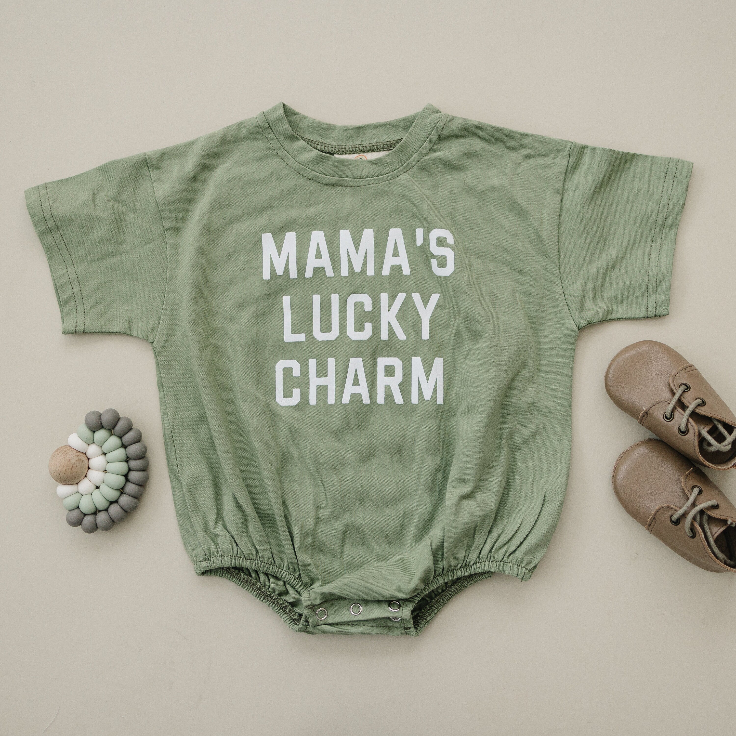 Mama's Lucky Charm T-Shirt Romper