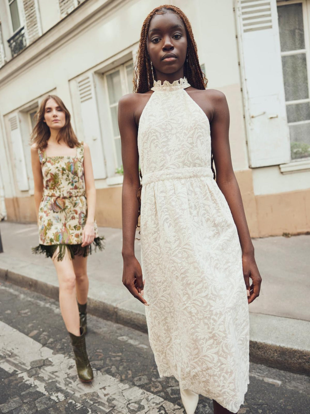 Ilona Midi Dress - Ivory Crochet Lace - FINAL SALE